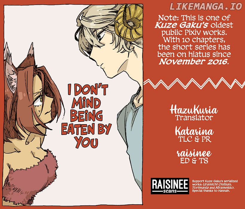 I Don’t Mind Being Eaten By You chapter 1 - page 1