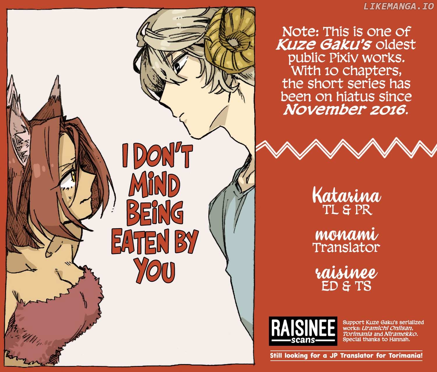 I Don’t Mind Being Eaten By You Chapter 9 - page 1