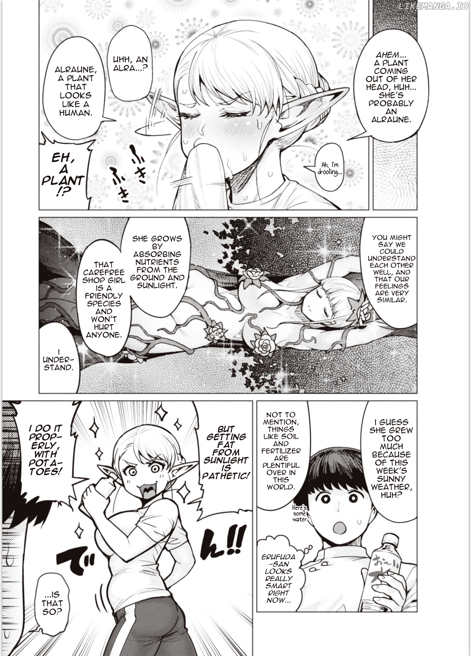 Elf-San wa Yaserarenai. - Manga chapter 4 - page 7