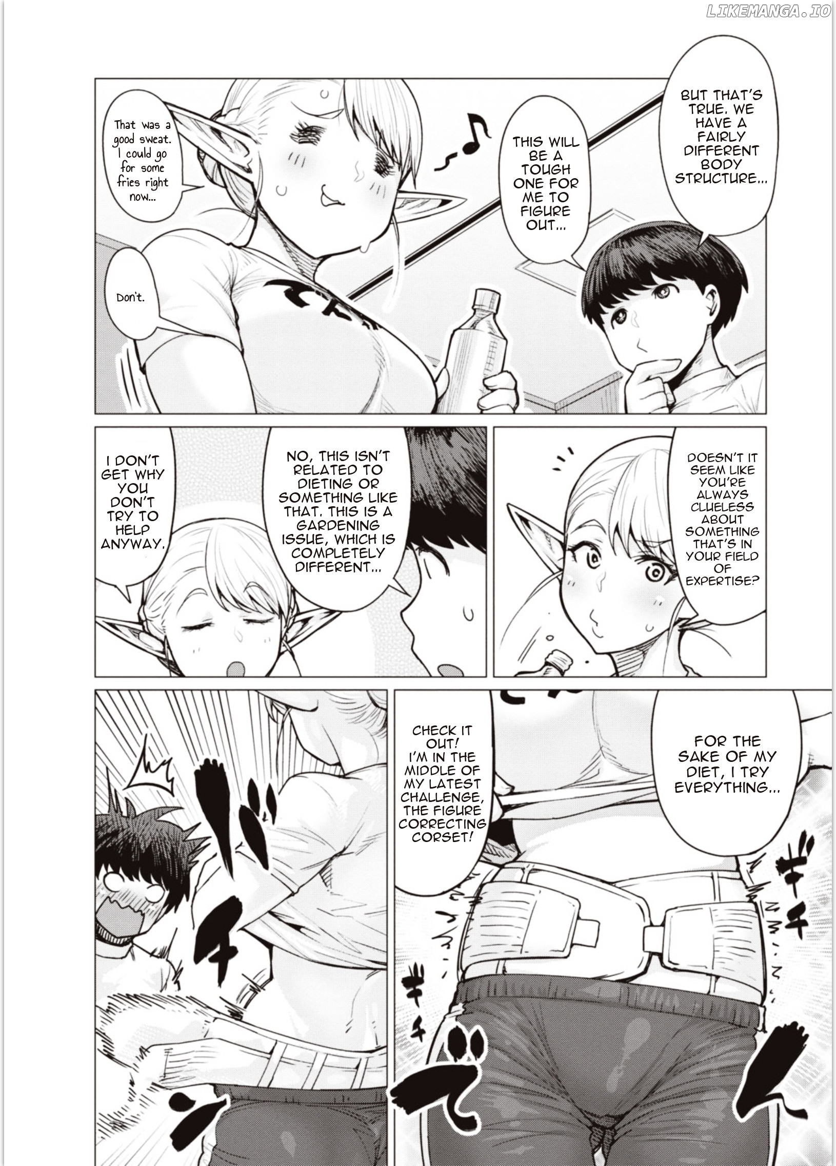 Elf-San wa Yaserarenai. - Manga chapter 4 - page 8