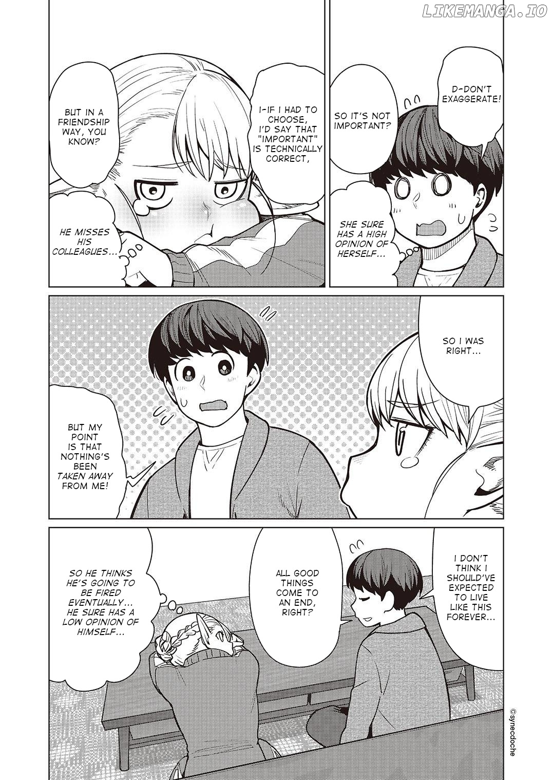 Elf-San wa Yaserarenai. - Manga chapter 46 - page 12