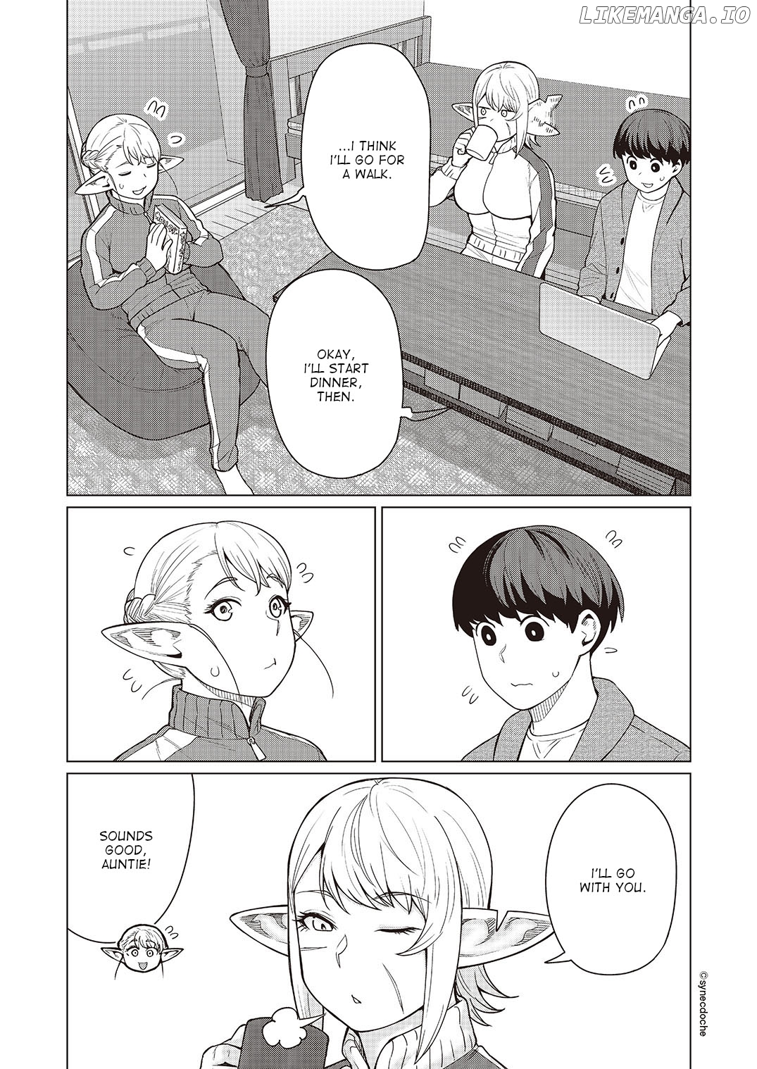 Elf-San wa Yaserarenai. - Manga chapter 46 - page 2