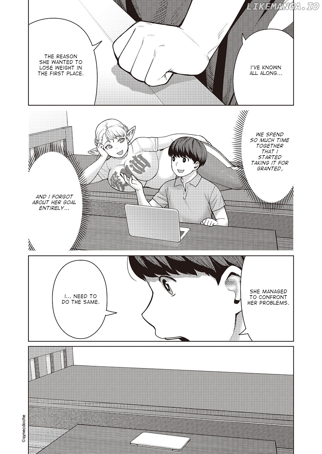 Elf-San wa Yaserarenai. - Manga chapter 46 - page 7