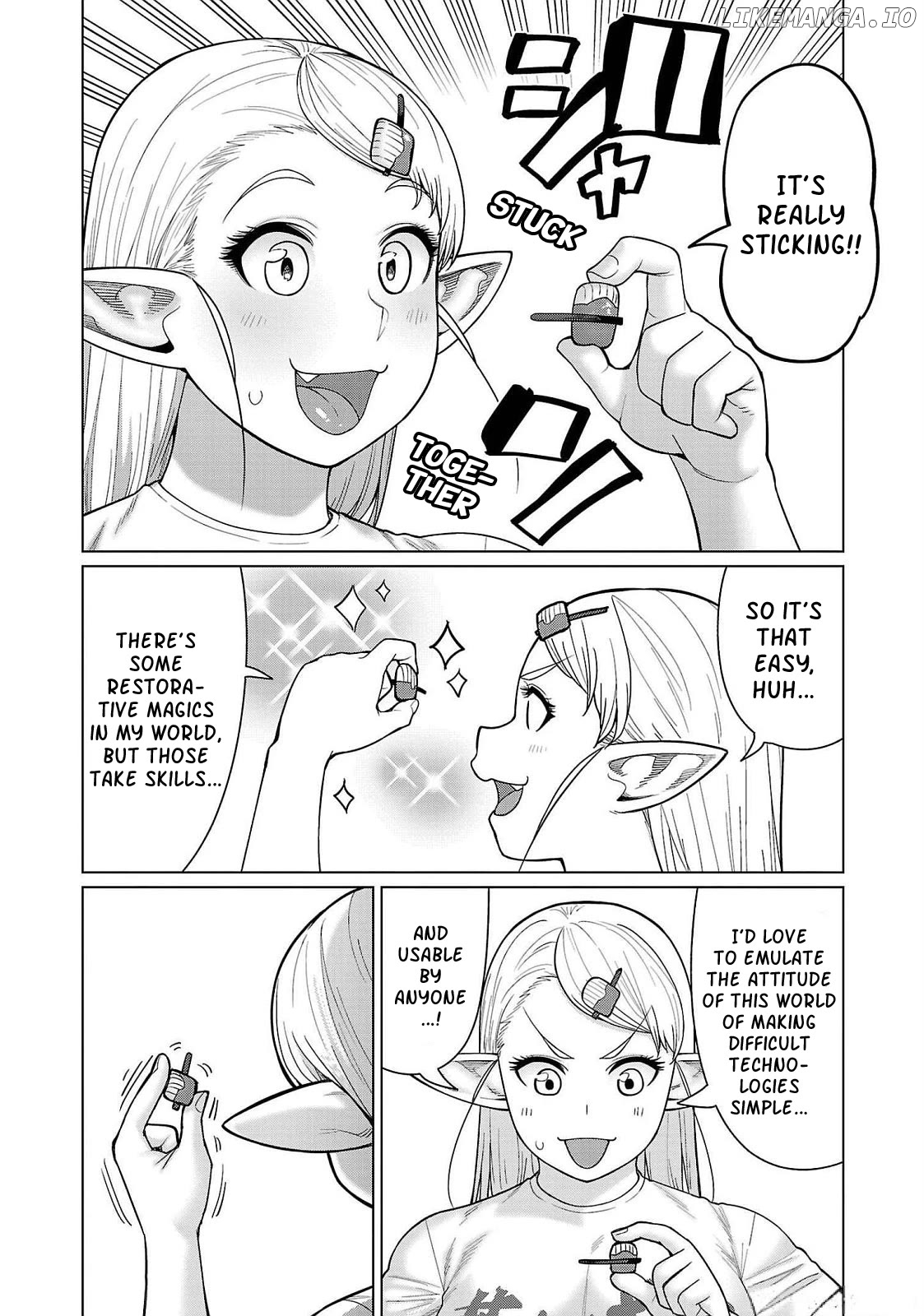 Elf-San wa Yaserarenai. - Manga chapter 47.5 - page 4