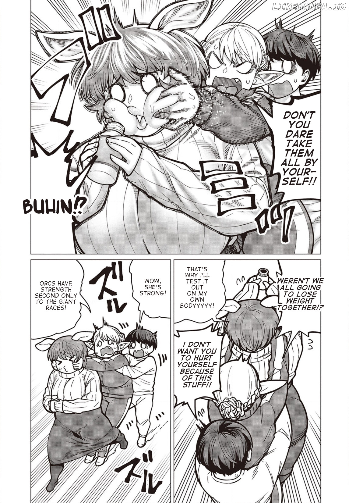 Elf-San wa Yaserarenai. - Manga chapter 34 - page 14