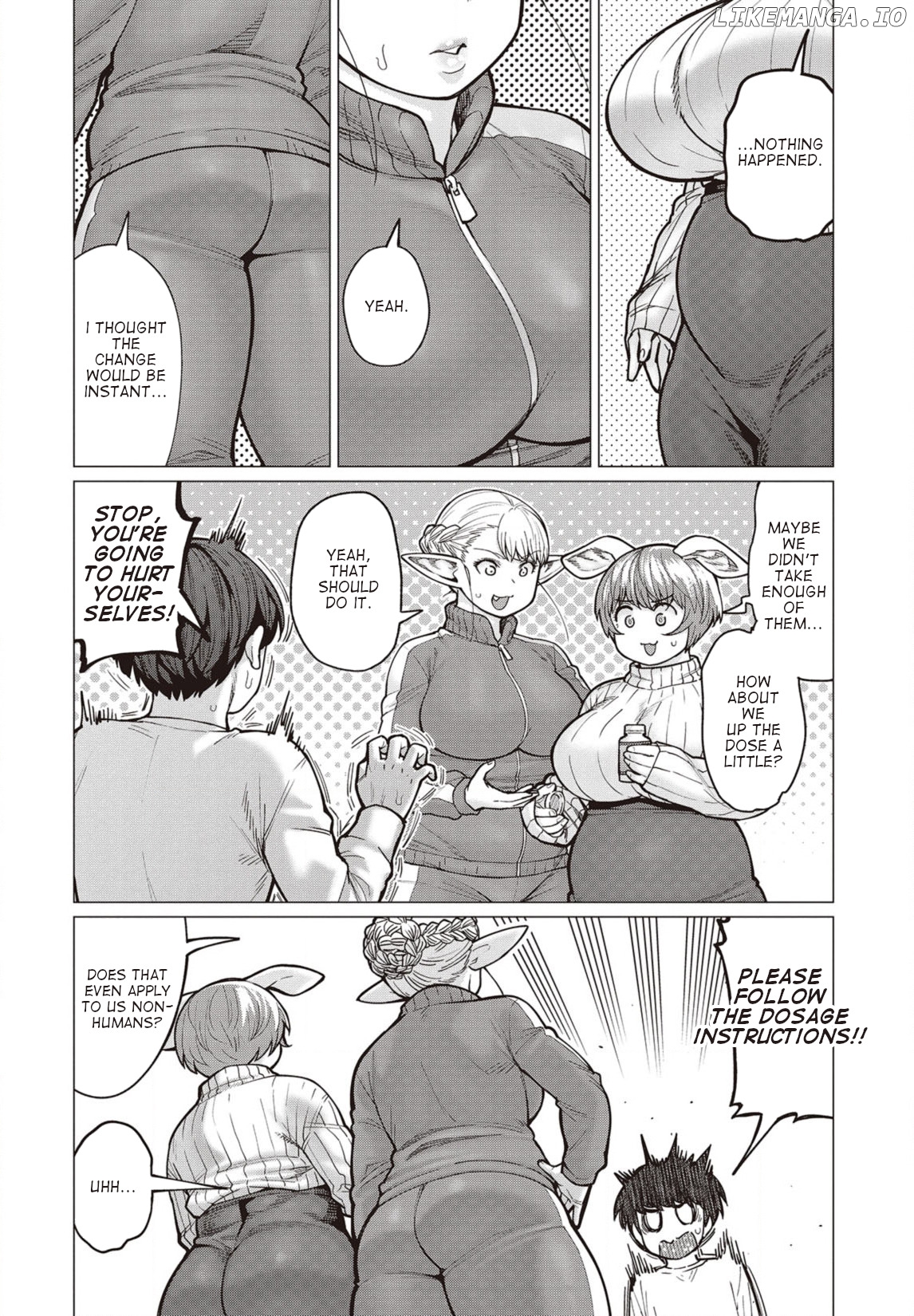 Elf-San wa Yaserarenai. - Manga chapter 34 - page 9