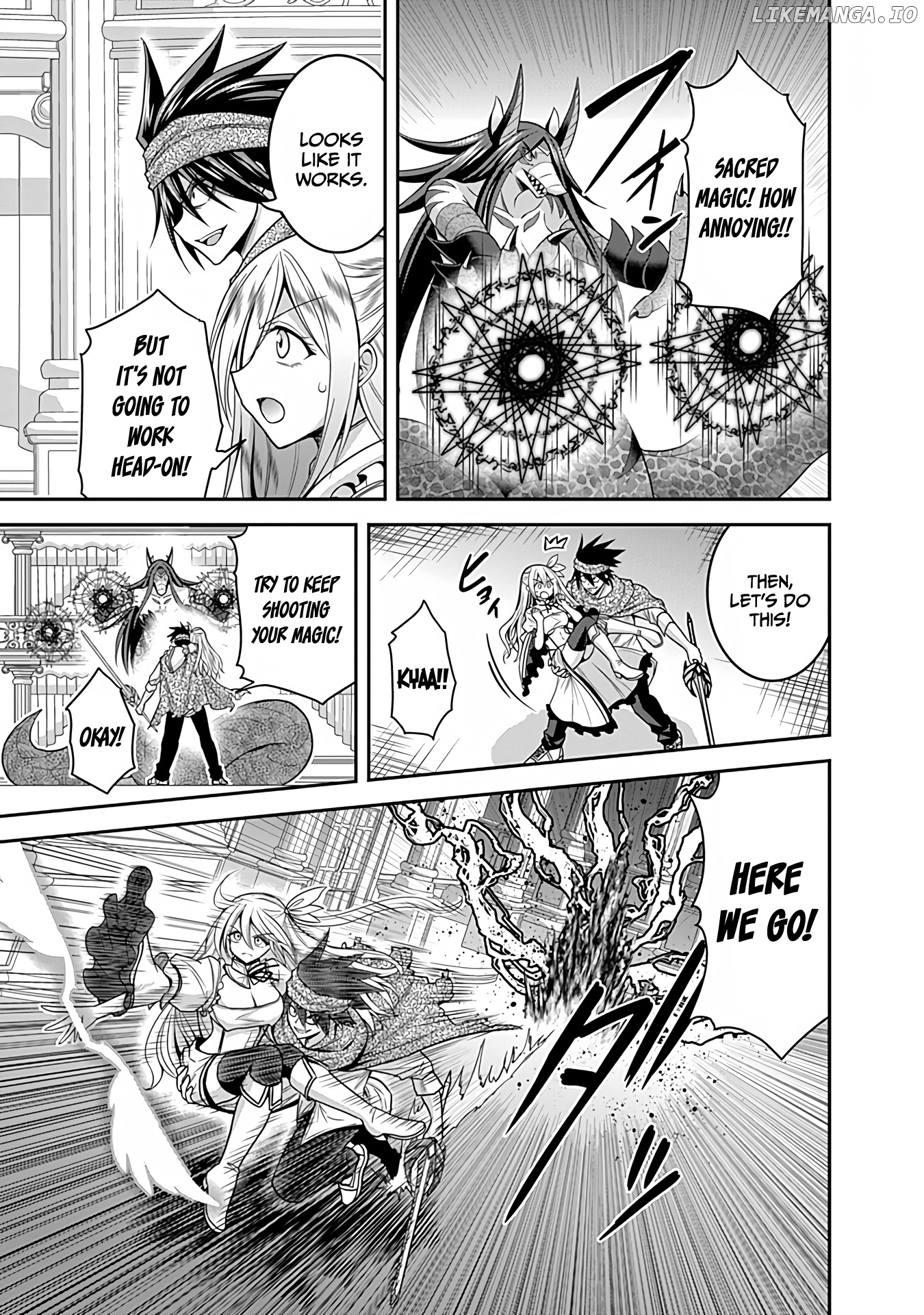 Kujibiki Tokushou Musou Harem-Ken chapter 34 - page 14