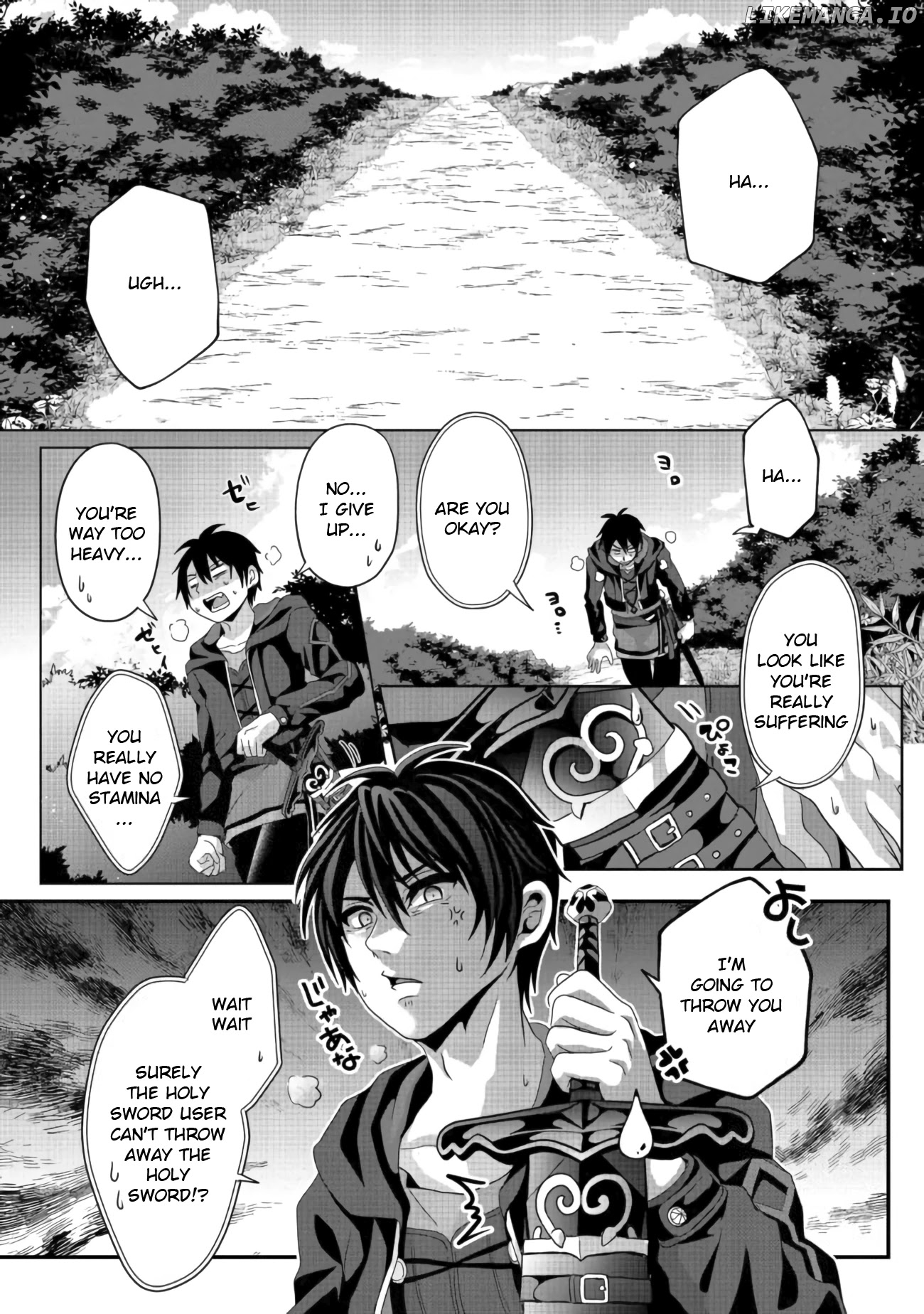 Nise Seiken Monogatari: Osananajimi no Seijo o Uttara Michizure ni Sareta chapter 10 - page 1