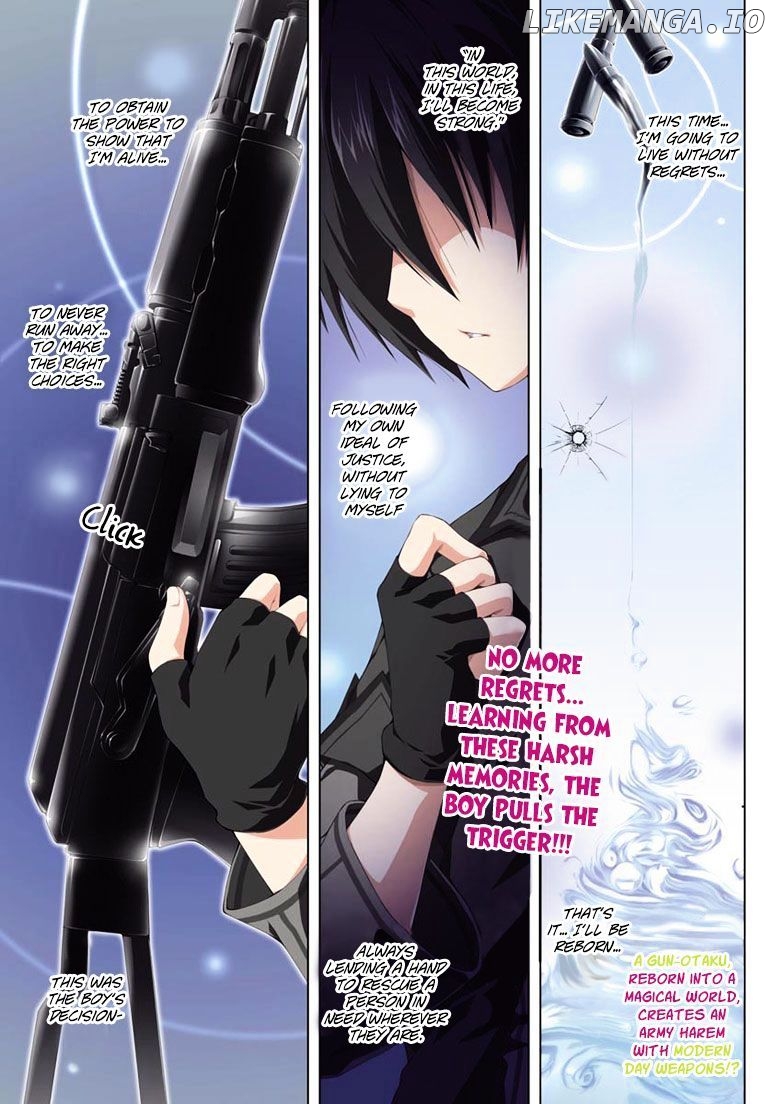 Gunota Ga Mahou Sekai Ni Tensei Shitara, Gendai Heiki De Guntai Harem O Tsukucchaimashita! chapter 1 - page 2