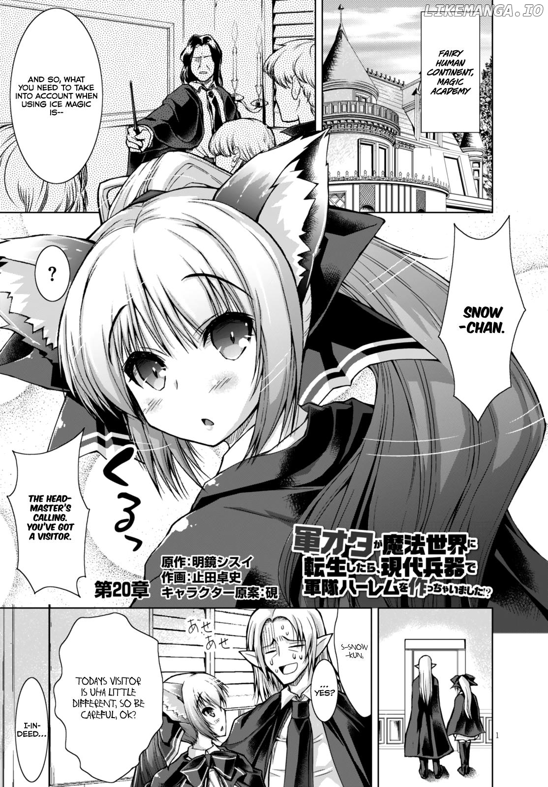 Gunota Ga Mahou Sekai Ni Tensei Shitara, Gendai Heiki De Guntai Harem O Tsukucchaimashita! chapter 20 - page 2