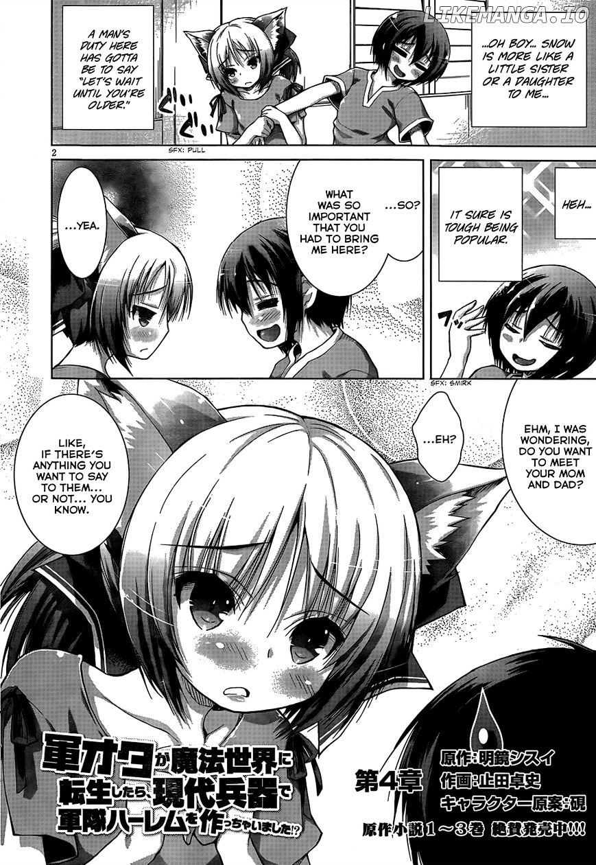 Gunota Ga Mahou Sekai Ni Tensei Shitara, Gendai Heiki De Guntai Harem O Tsukucchaimashita! chapter 4 - page 6