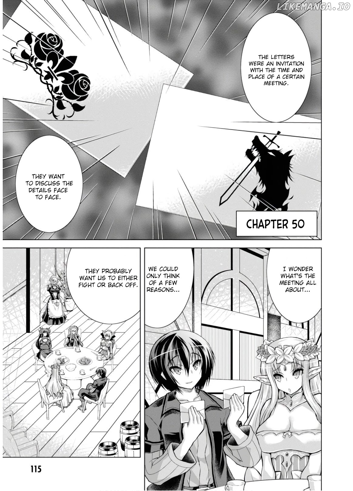 Gunota Ga Mahou Sekai Ni Tensei Shitara, Gendai Heiki De Guntai Harem O Tsukucchaimashita! chapter 50 - page 2