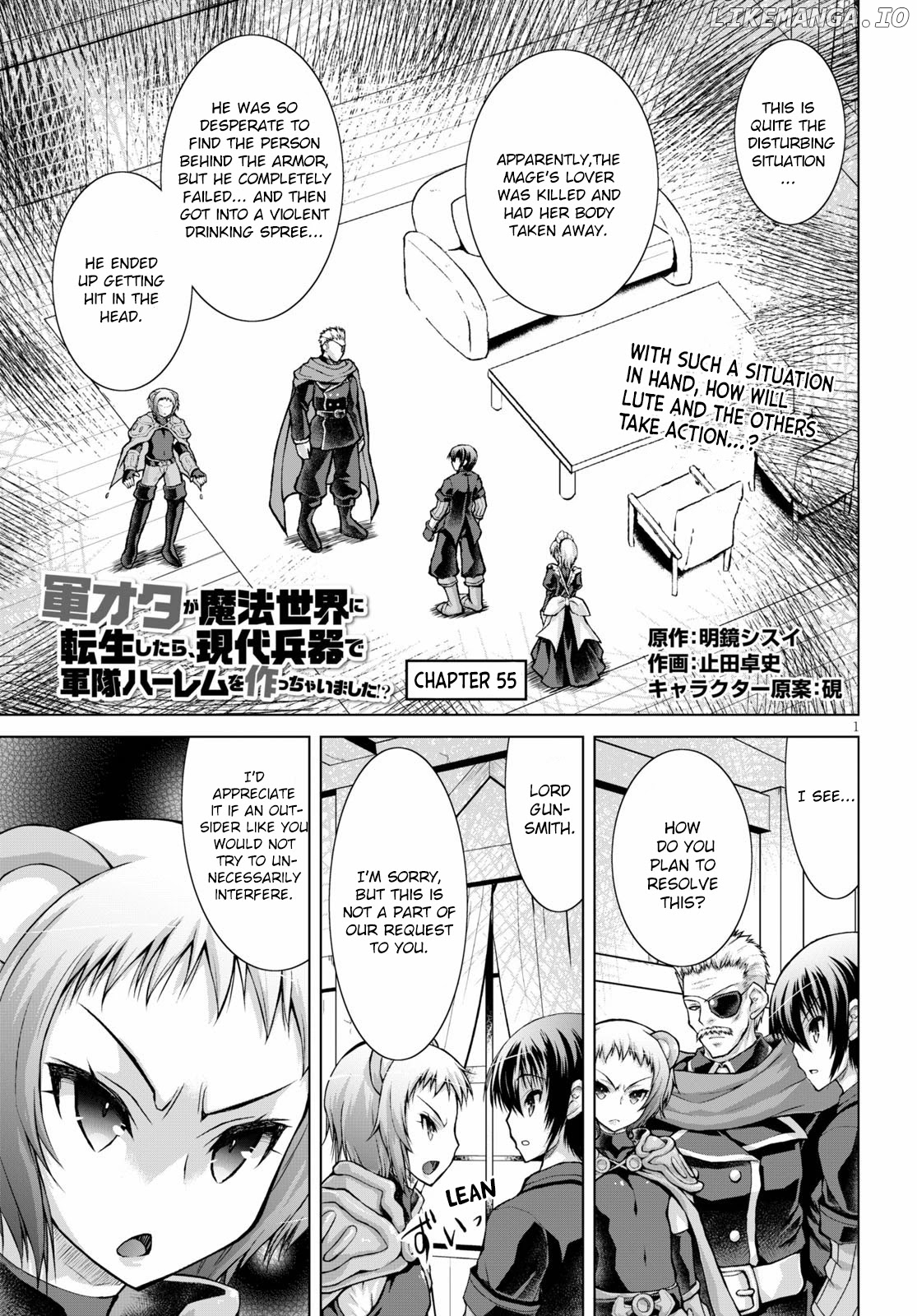 Gunota Ga Mahou Sekai Ni Tensei Shitara, Gendai Heiki De Guntai Harem O Tsukucchaimashita! chapter 55 - page 2