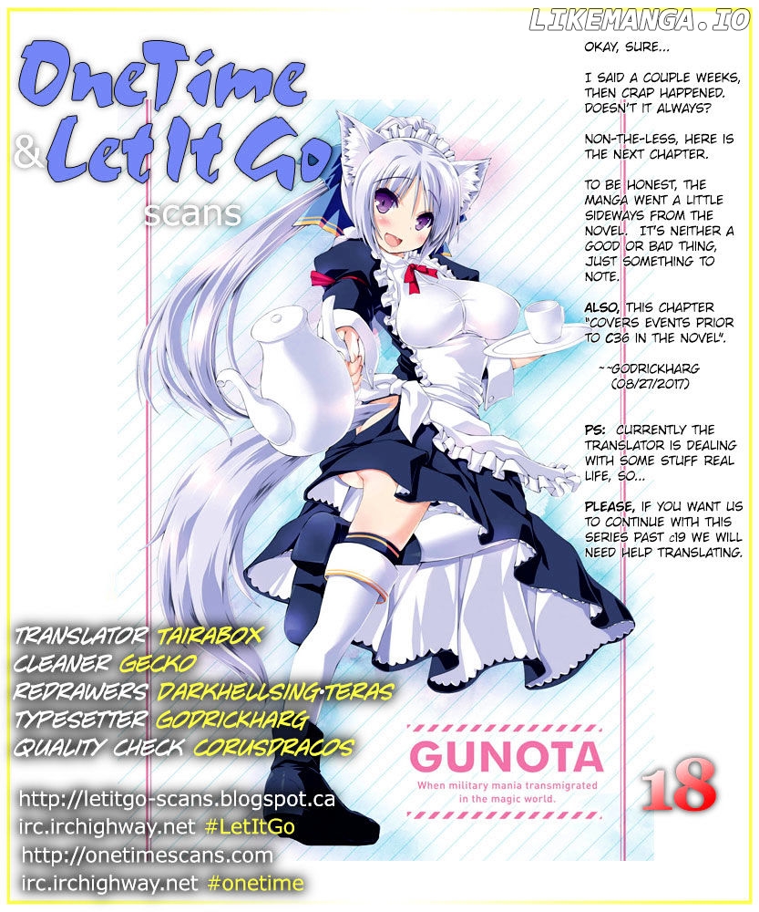 Gunota Ga Mahou Sekai Ni Tensei Shitara, Gendai Heiki De Guntai Harem O Tsukucchaimashita! chapter 18 - page 1
