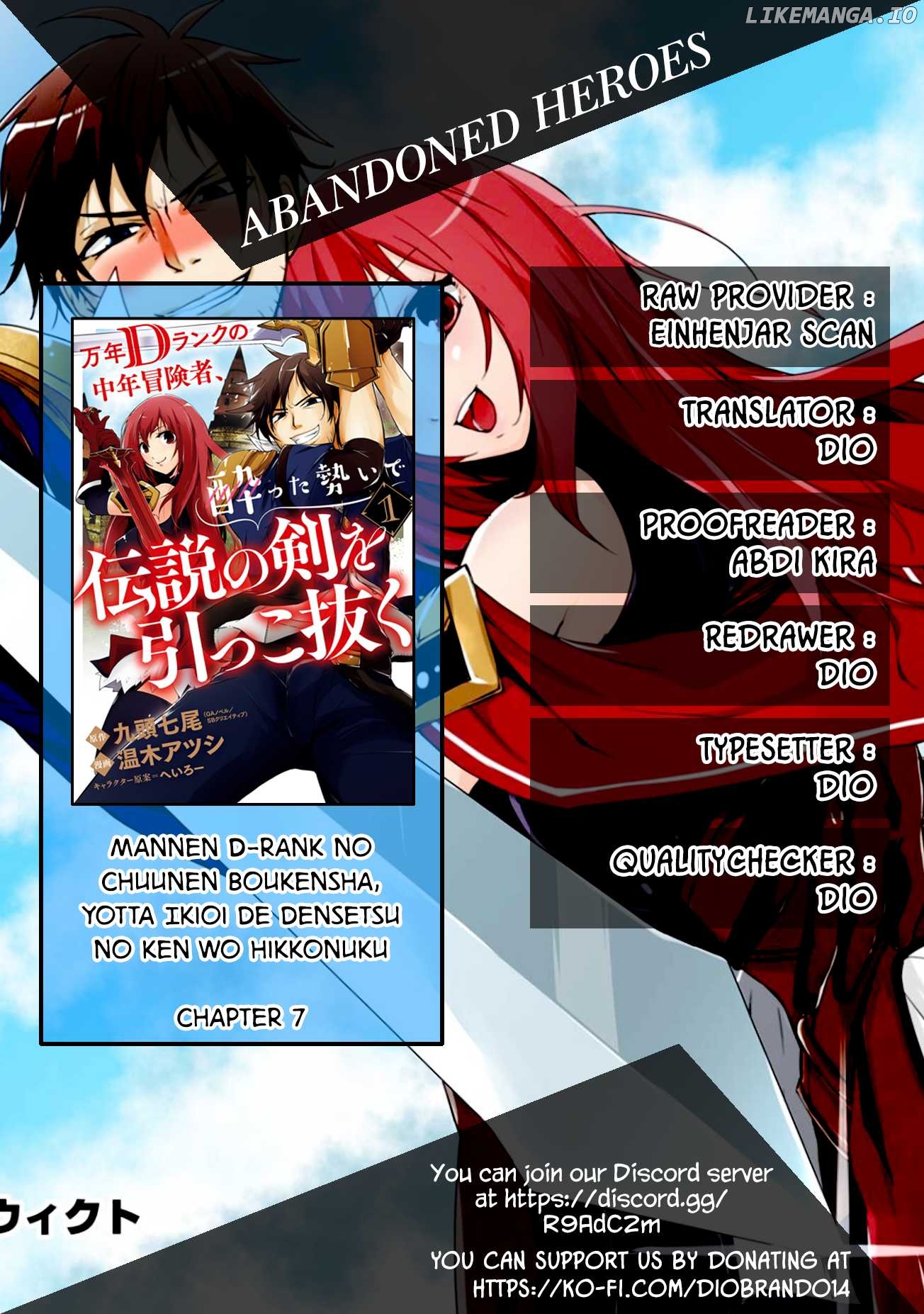 Mannen D-Rank No Chuunen Boukensha, Yotta Ikioi De Densetsu No Ken Wo Hikkonuku chapter 7 - page 1
