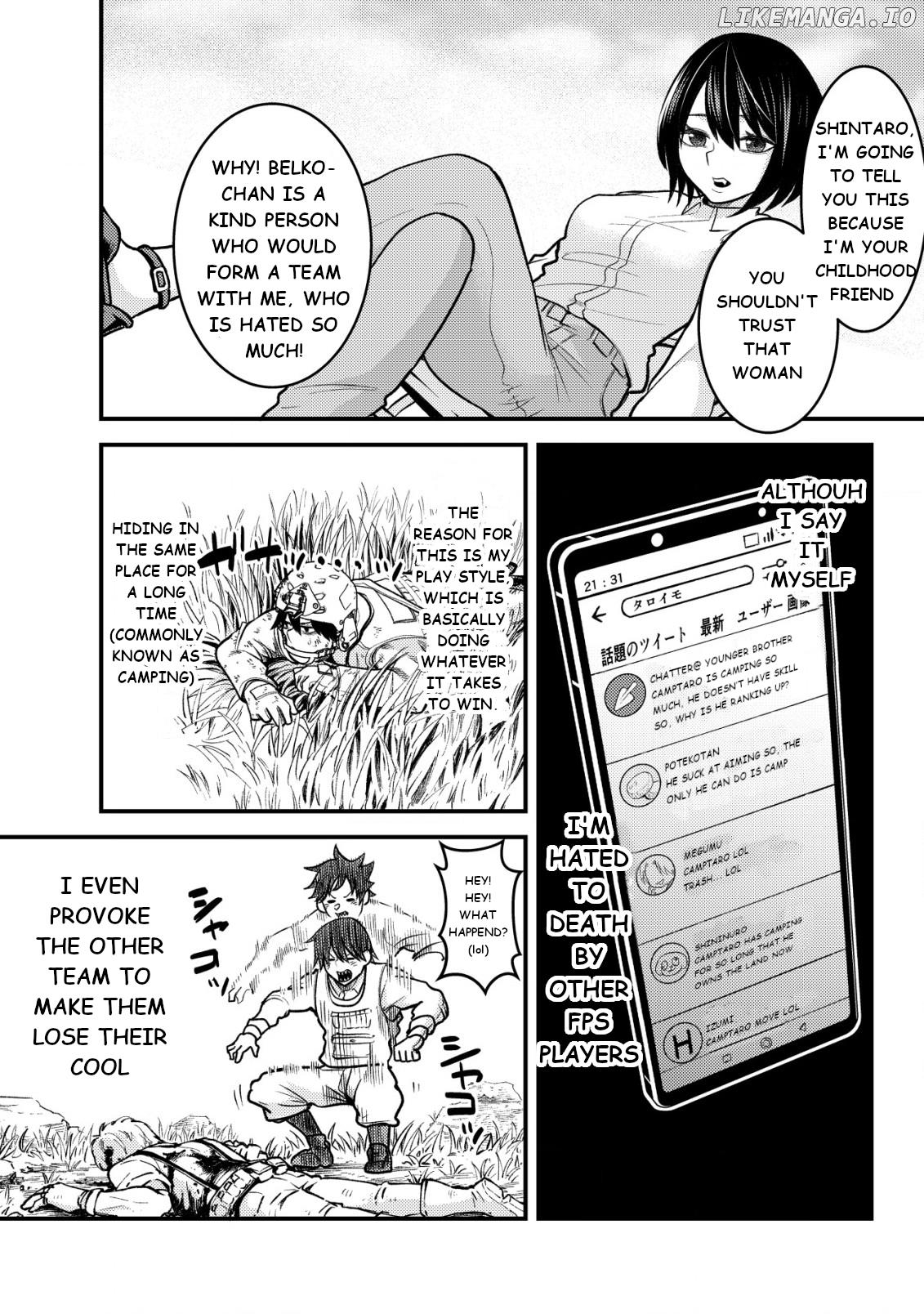 Naka ga Warusugiru Osananajimi ga, Ore ga 5 Nen Ijou Hamatteiru FPS Game no Friend Datta Kenn Nitsuite. chapter 2 - page 14