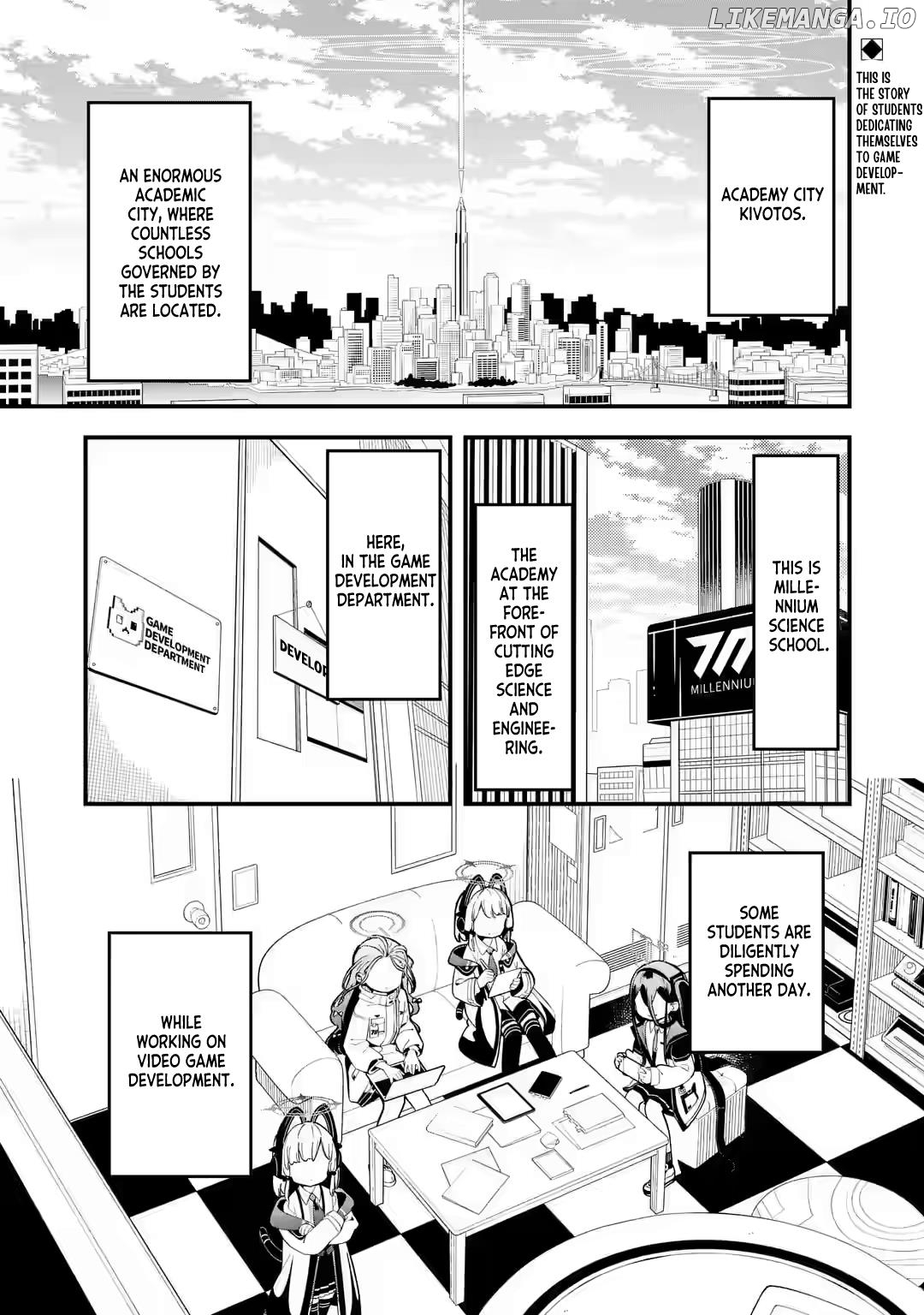 Blue Archive: The Adventure Of Game Development Department chapter 1 - page 1
