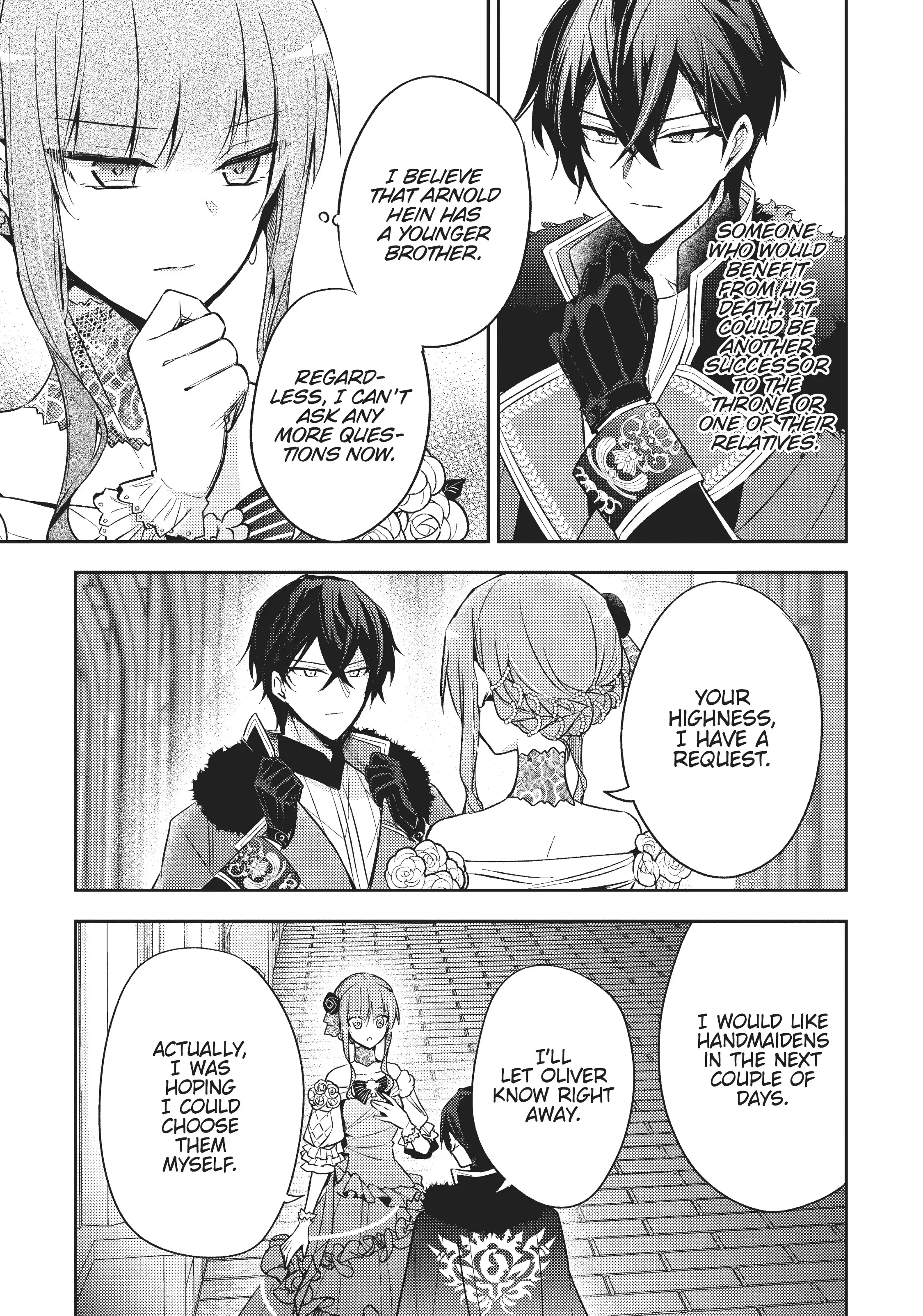 Loop 7-kaime no Akuyaku Reijou wa, Moto Tekikoku de Juukimama na Hanayome Seikatsu o Mankitsu Suru Chapter 6 - page 14
