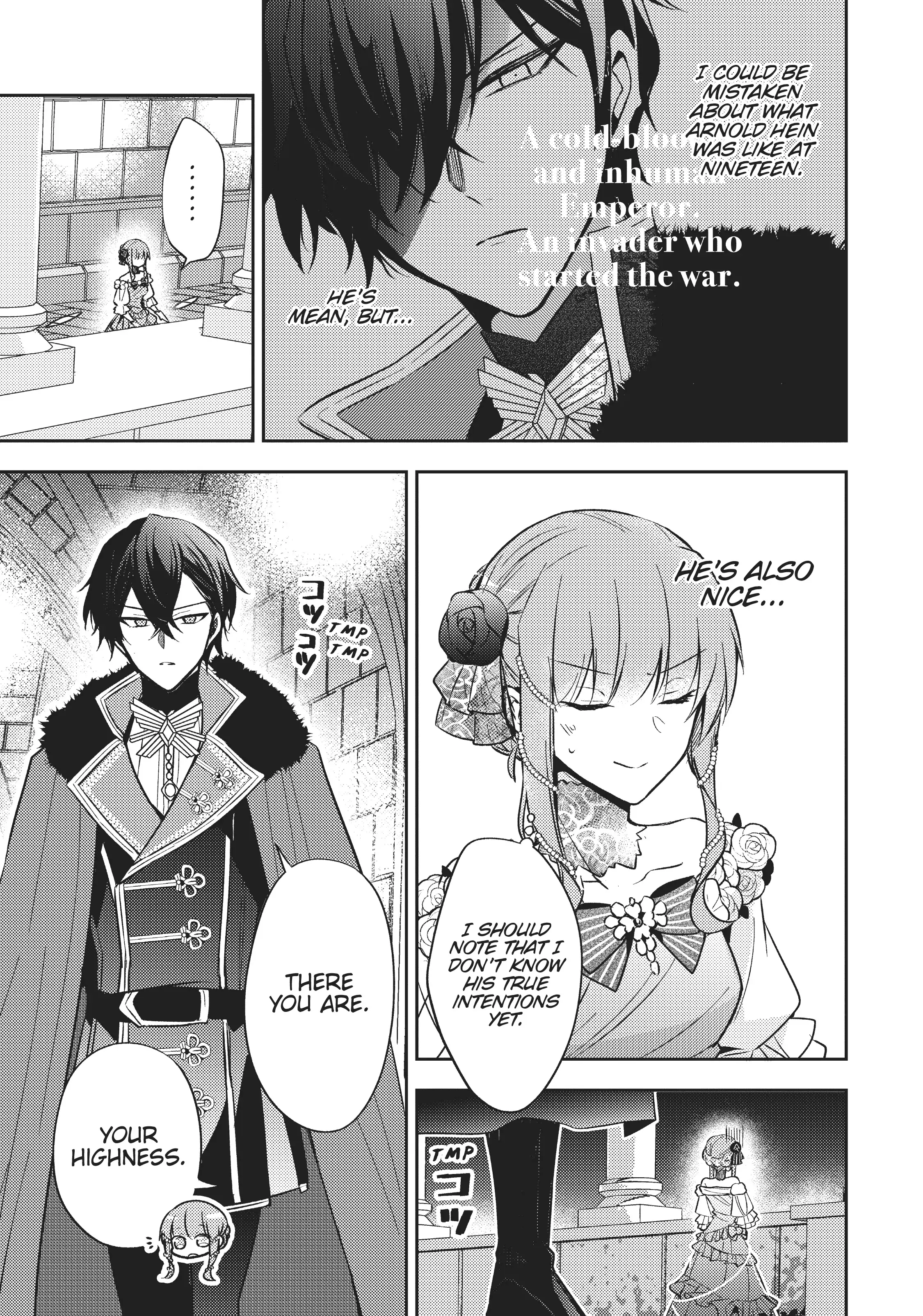 Loop 7-kaime no Akuyaku Reijou wa, Moto Tekikoku de Juukimama na Hanayome Seikatsu o Mankitsu Suru Chapter 6 - page 6