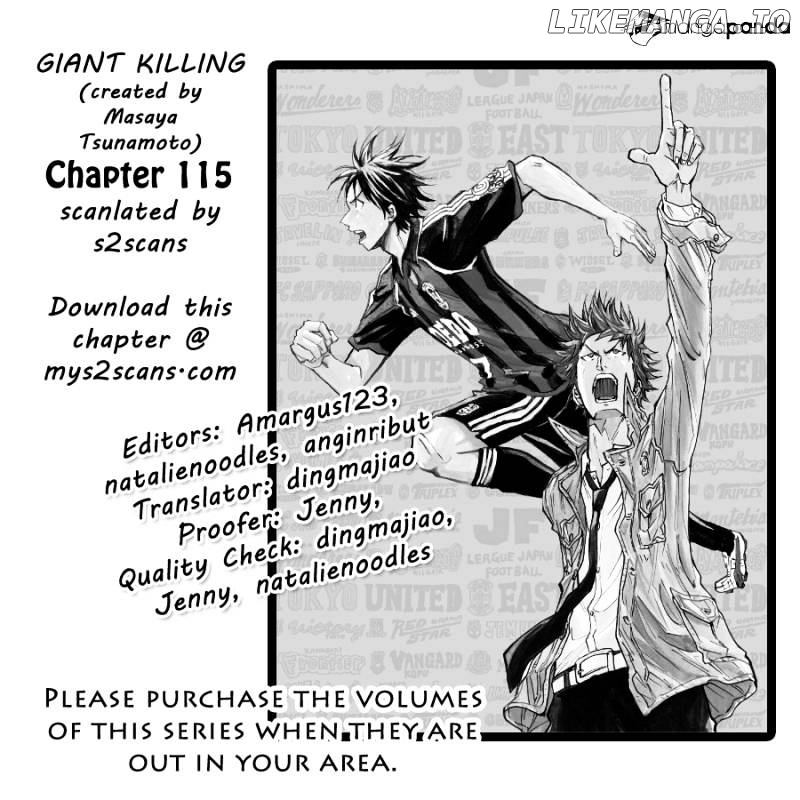 Giant Killing chapter 115 - page 1
