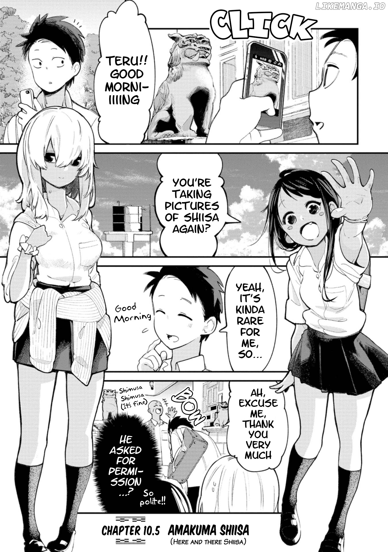 Okinawa de Suki ni Natta Ko ga Hougen Sugite Tsura Sugiru chapter 10.5 - page 1
