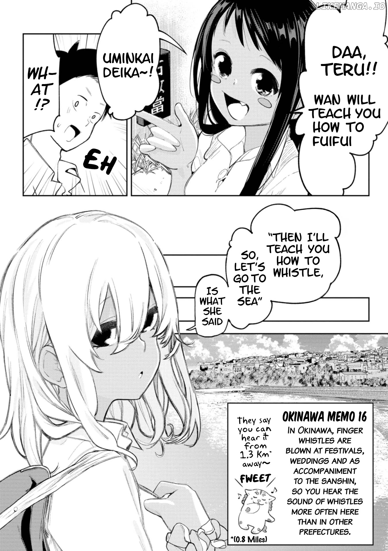 Okinawa de Suki ni Natta Ko ga Hougen Sugite Tsura Sugiru chapter 13 - page 2