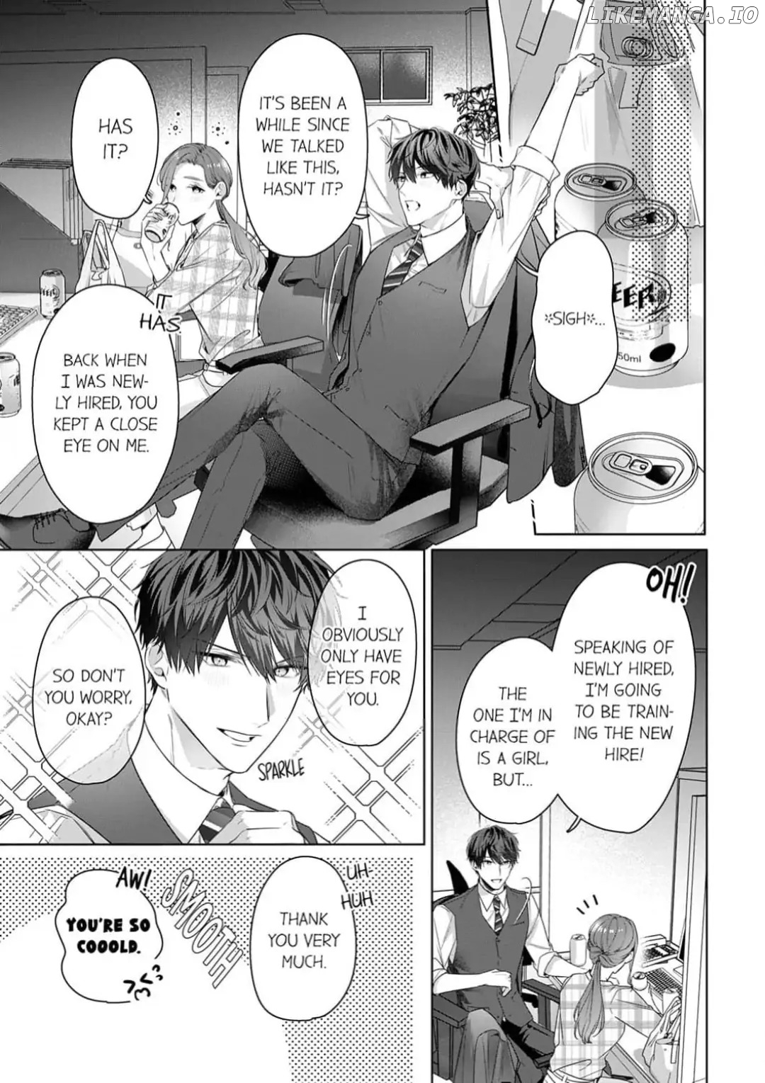 Shinya Zangyou - Nikushoku Kouhai no Iki Tsukushi Kotobazeme SEX Chapter 1 - page 9