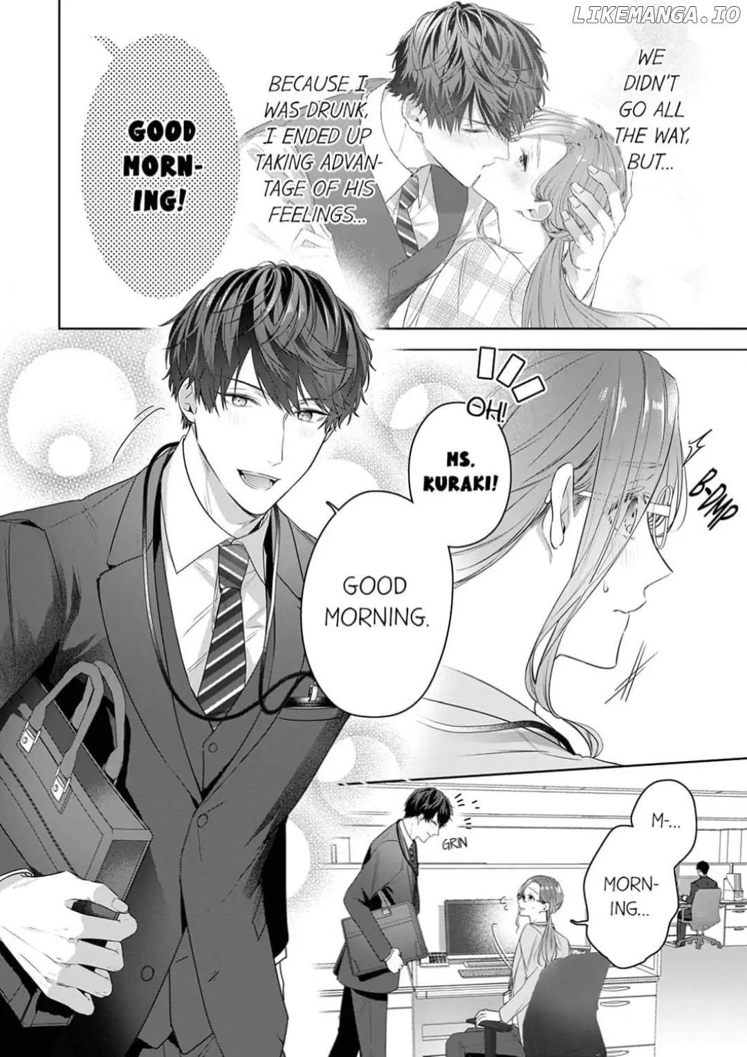 Shinya Zangyou - Nikushoku Kouhai no Iki Tsukushi Kotobazeme SEX Chapter 2 - page 4