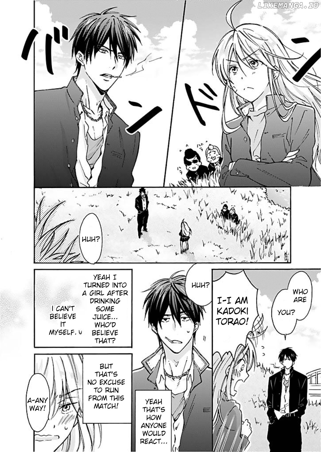 Nyotaika Yankee Gakuen ☆ Ore no Hajimete, Nerawaretemasu. chapter 1 - page 5