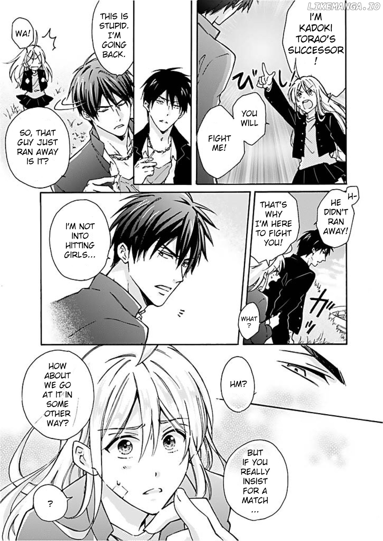 Nyotaika Yankee Gakuen ☆ Ore no Hajimete, Nerawaretemasu. chapter 1 - page 6