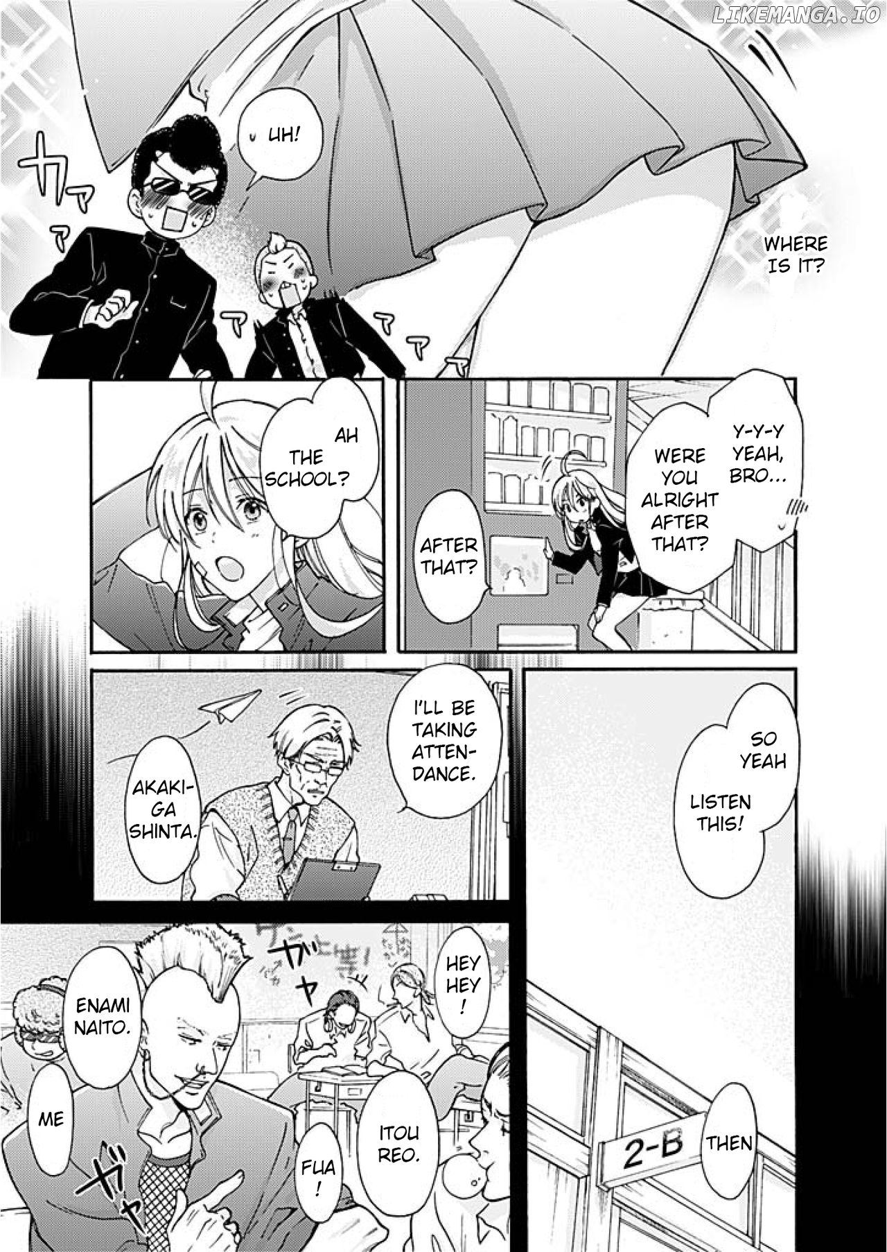 Nyotaika Yankee Gakuen ☆ Ore no Hajimete, Nerawaretemasu. chapter 2 - page 4
