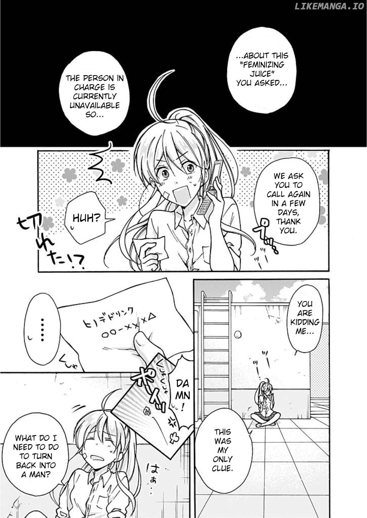 Nyotaika Yankee Gakuen ☆ Ore no Hajimete, Nerawaretemasu. chapter 3 - page 2