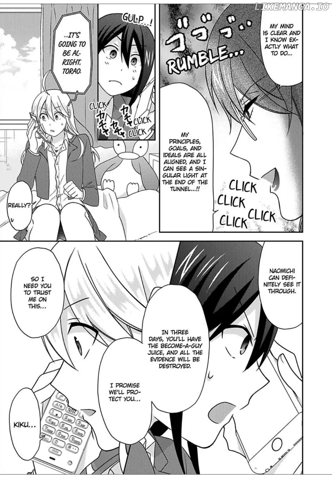 Nyotaika Yankee Gakuen ☆ Ore no Hajimete, Nerawaretemasu. chapter 48 - page 4