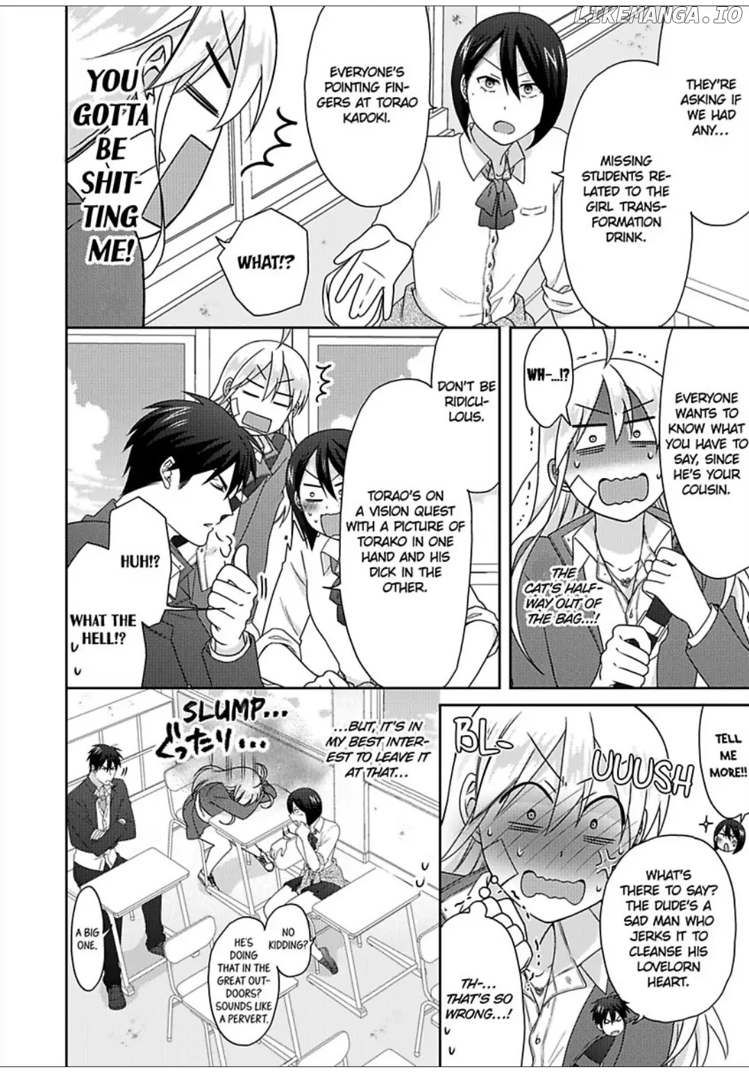 Nyotaika Yankee Gakuen ☆ Ore no Hajimete, Nerawaretemasu. chapter 48 - page 7