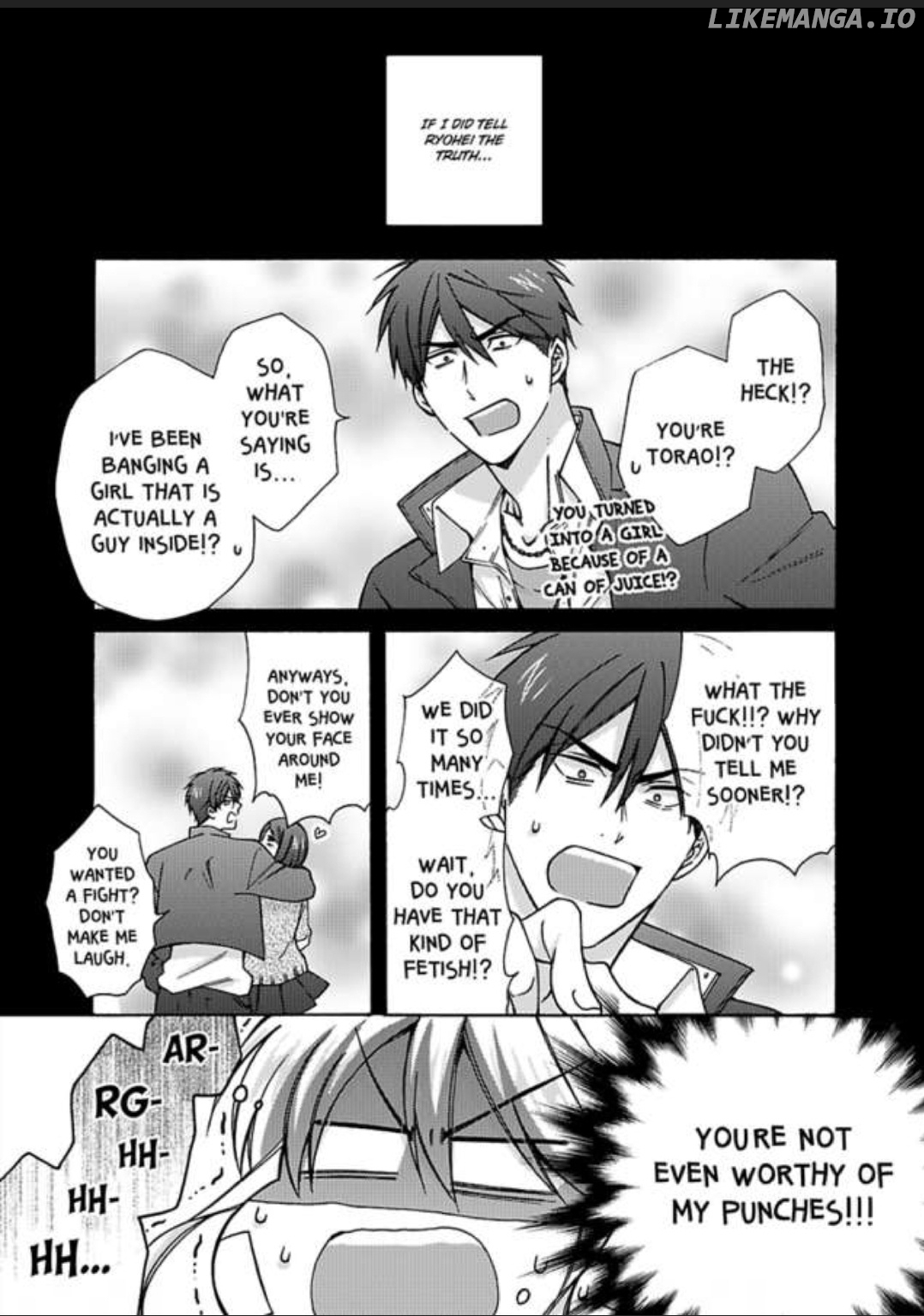 Nyotaika Yankee Gakuen ☆ Ore no Hajimete, Nerawaretemasu. chapter 20 - page 1
