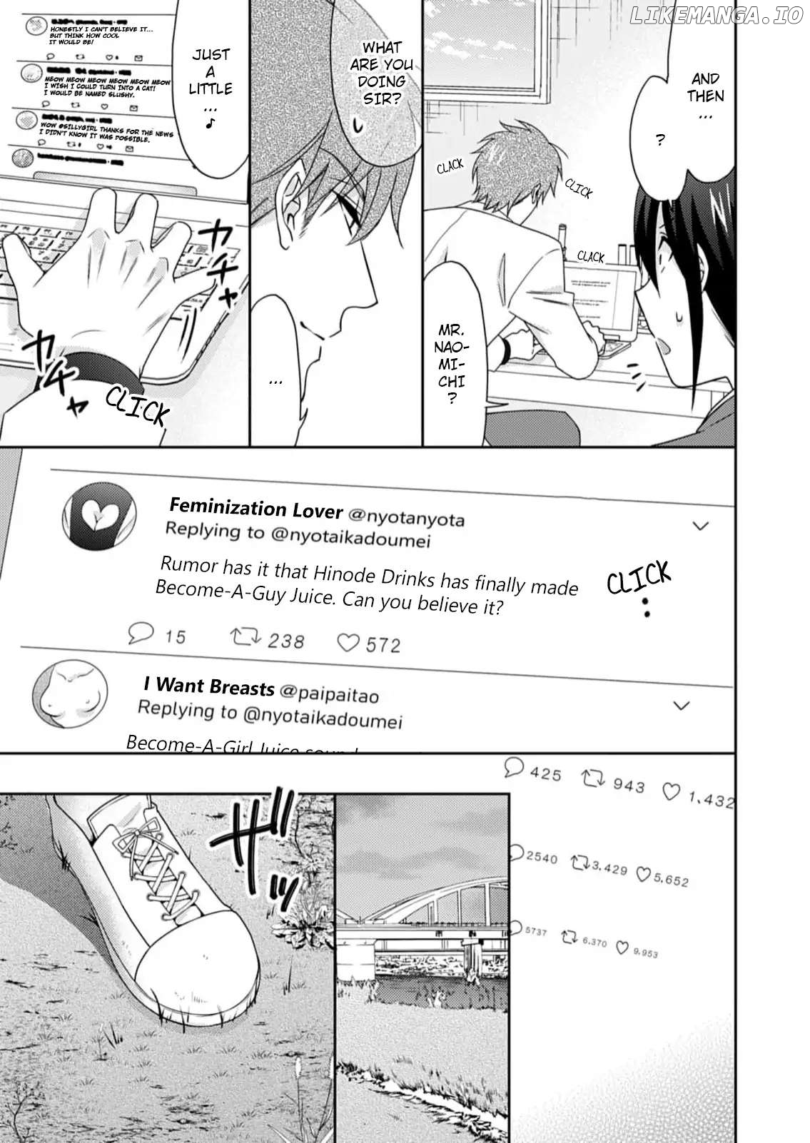 Nyotaika Yankee Gakuen ☆ Ore no Hajimete, Nerawaretemasu. chapter 52 - page 14