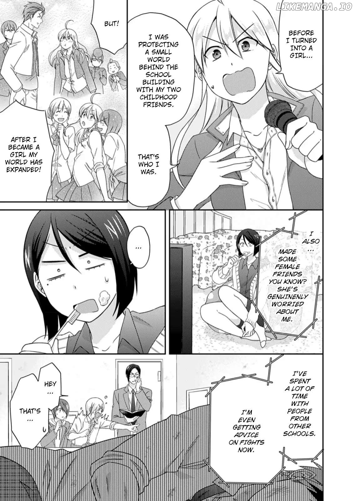 Nyotaika Yankee Gakuen ☆ Ore no Hajimete, Nerawaretemasu. chapter 52 - page 4