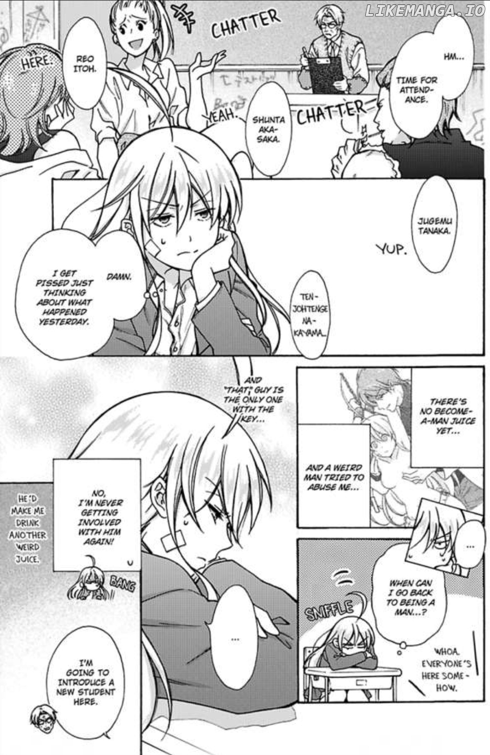Nyotaika Yankee Gakuen ☆ Ore no Hajimete, Nerawaretemasu. chapter 12 - page 1