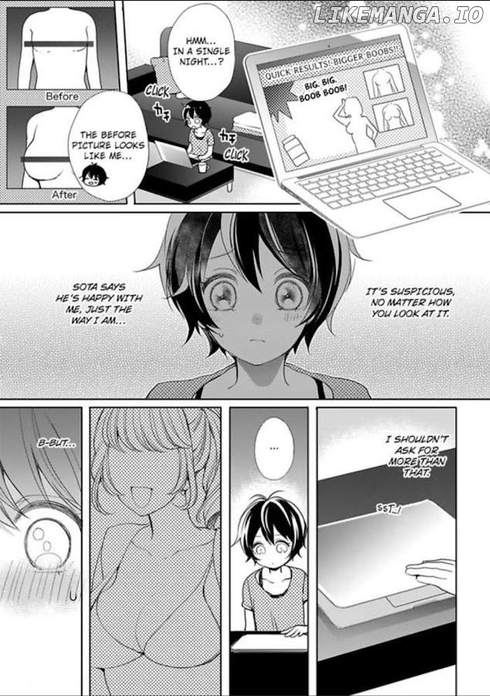 Chippai Kanojo to Bijin Kareshi chapter 15 - page 3