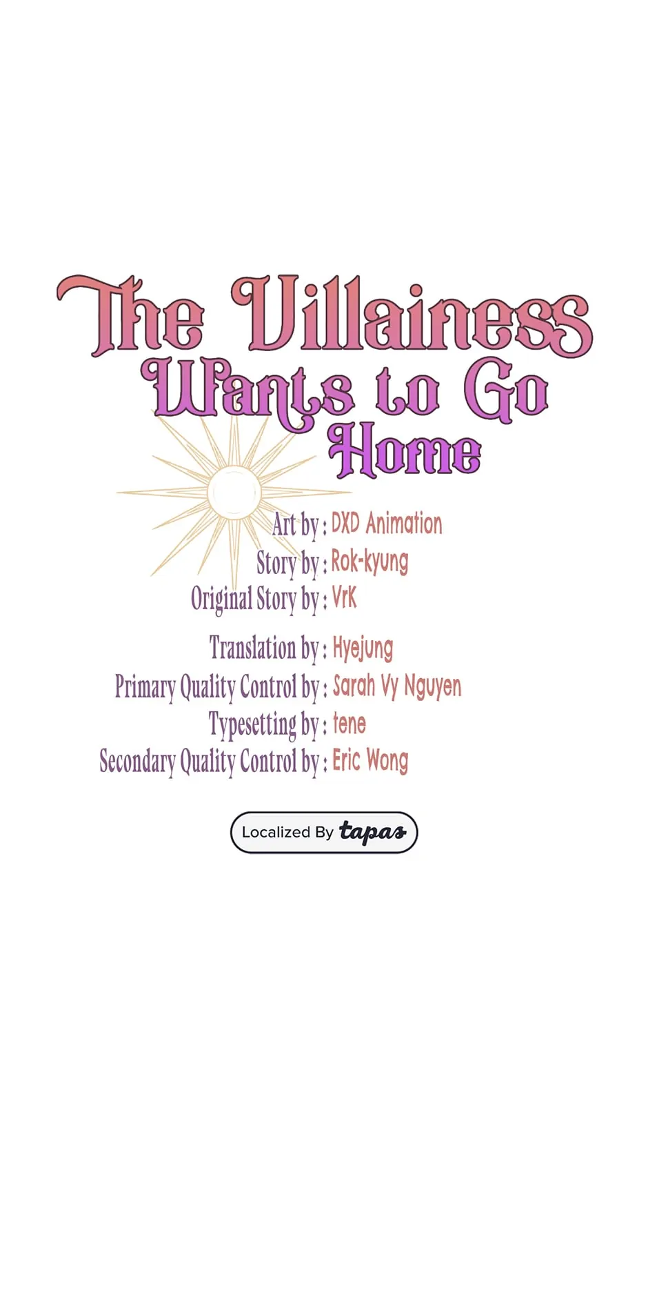 The Villainess Wants To Go Home Chapter 9 - page 1