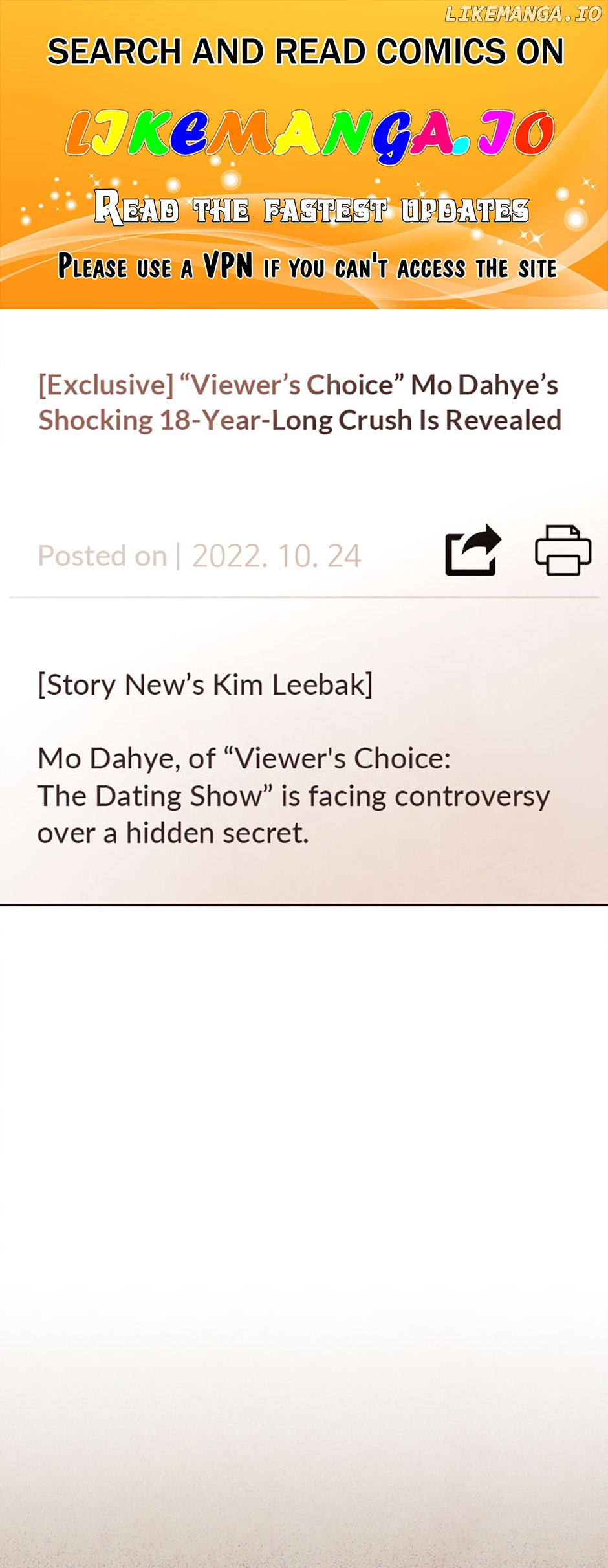 Viewer's Choice: The Dating Show Chapter 52 - page 1