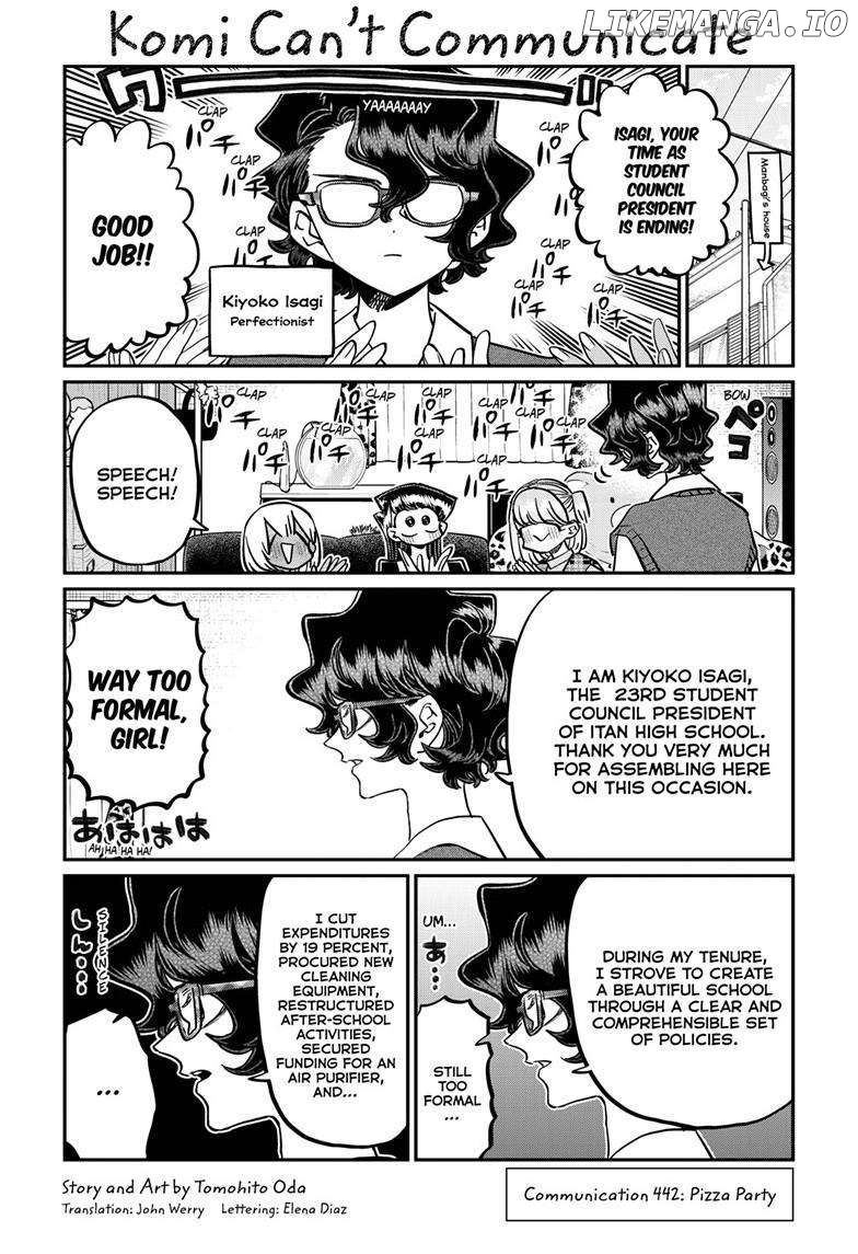 Komi-san wa Komyushou Desu Chapter 442 - page 1