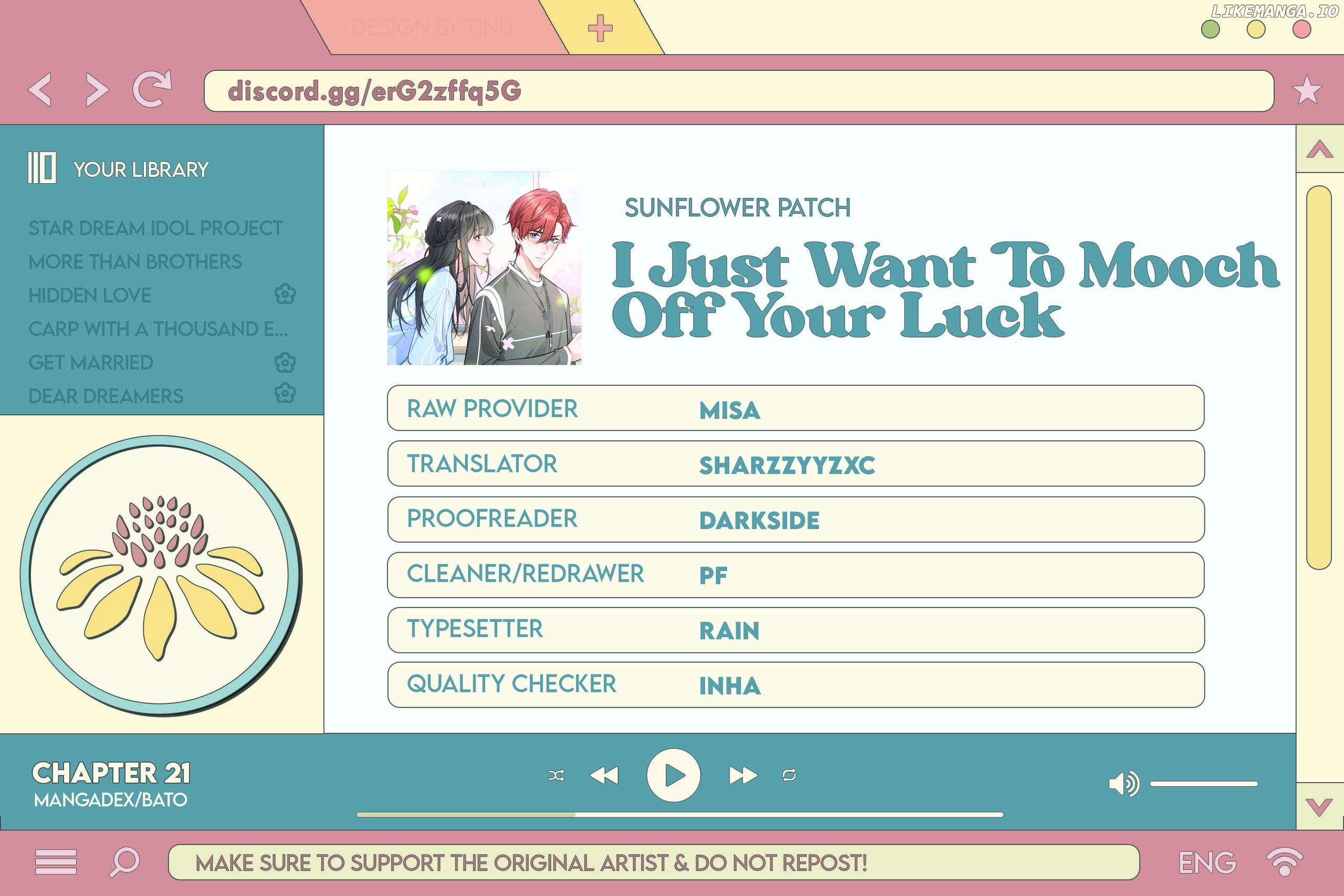 I Just Want To Mooch Off Your Luck Chapter 21 - page 16