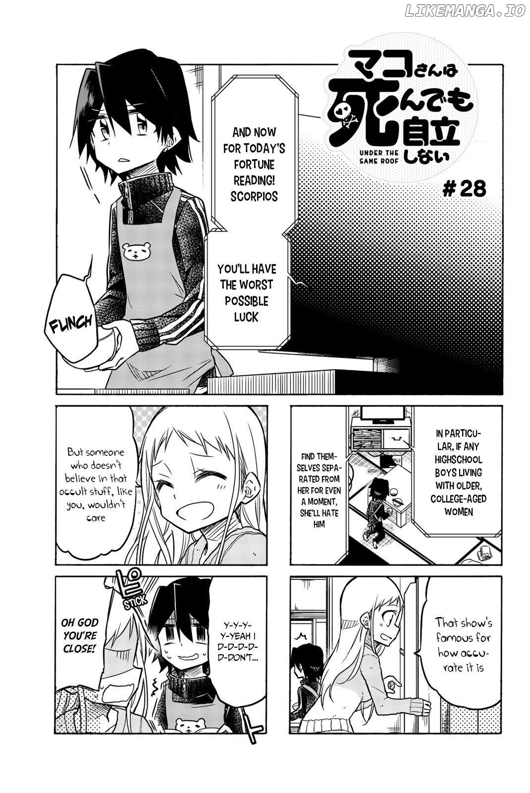 Mako-san Wa Shindemo Jiritsu Shinai Chapter 28 - page 2