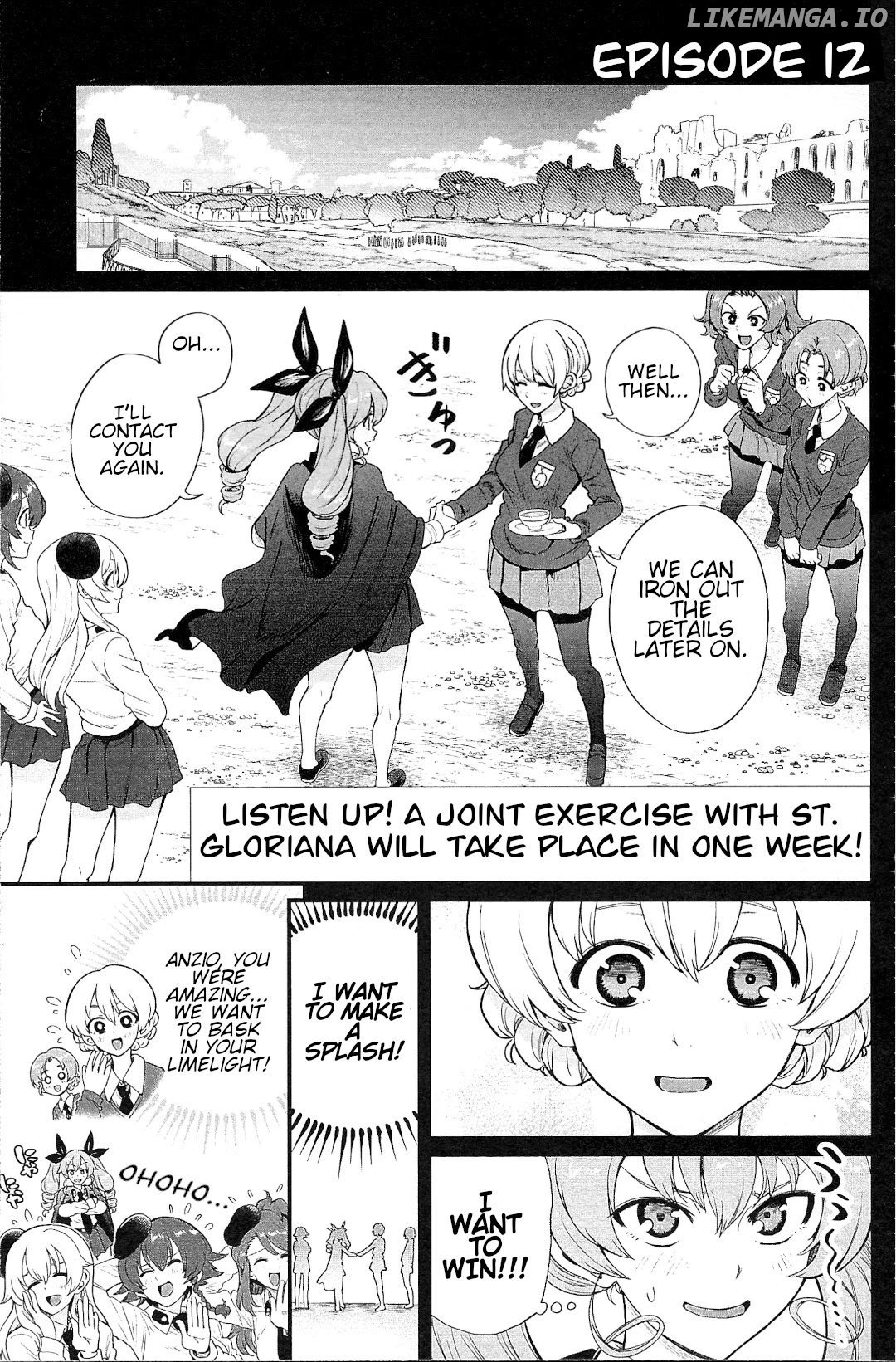 Girls und Panzer: Avanti! Anzio Koukou Chapter 12 - page 1