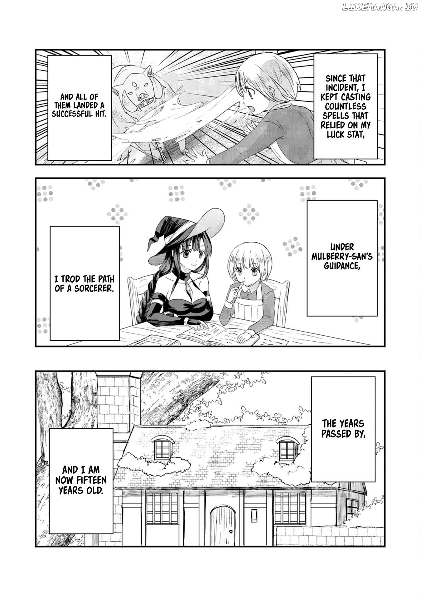 Koun-chi 999 no Watashi, Sokushi Mahou ga Zettai ni Seikou suru no de Sekai Saikyou desu ~ Mahou-chi 1 de Tsuihousaremashita ga, Kakuritsu Cheat de Moriagaru ~ Chapter 2 - page 3