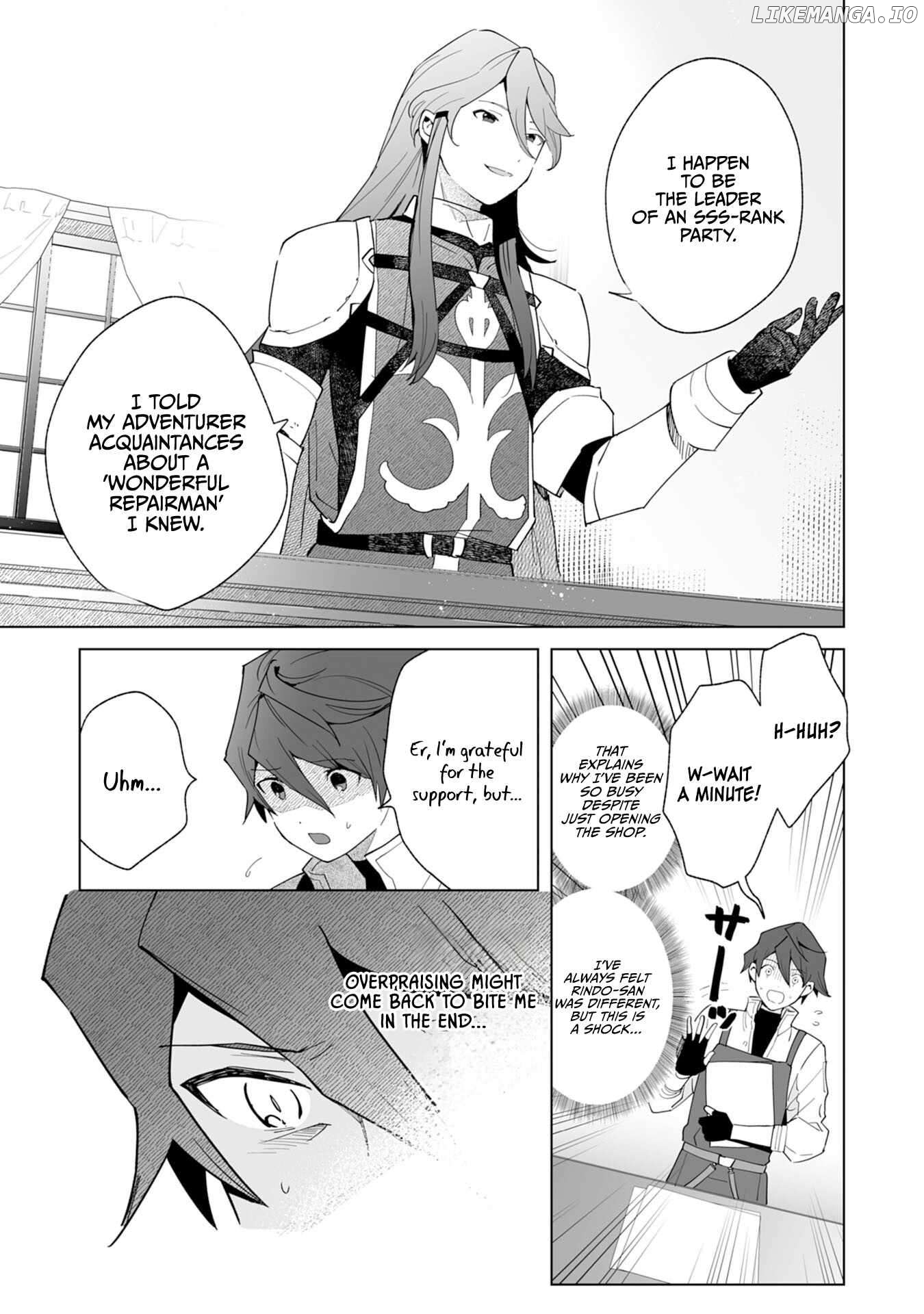 The ex-janitor who was expelled, became known as the "greatest repairman" with his exceptional skills - Requests from SSS rank parties and royalty don't stop coming Chapter 1 - page 42