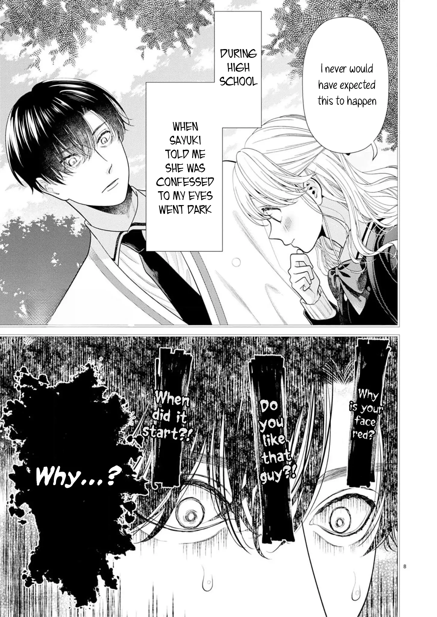 Yandere Killing!! ~When I told my obsessive childhood friend, "I love you too," he shifted to the romantic comedy route~ Chapter 3 - page 8