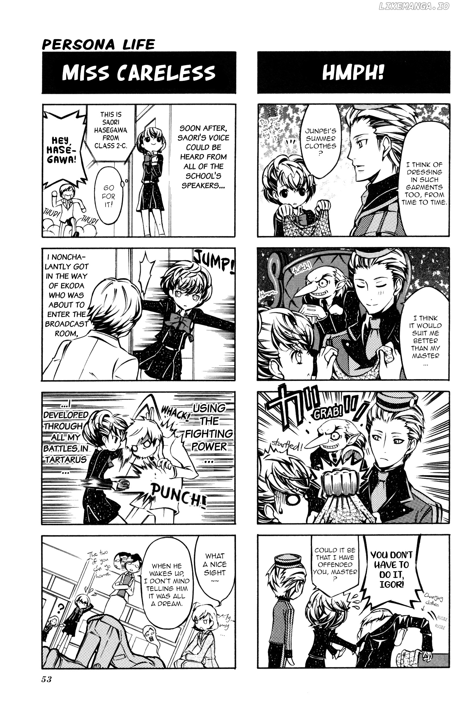 Persona 3 Portable 4Koma Gag Battle chapter 9 - page 4