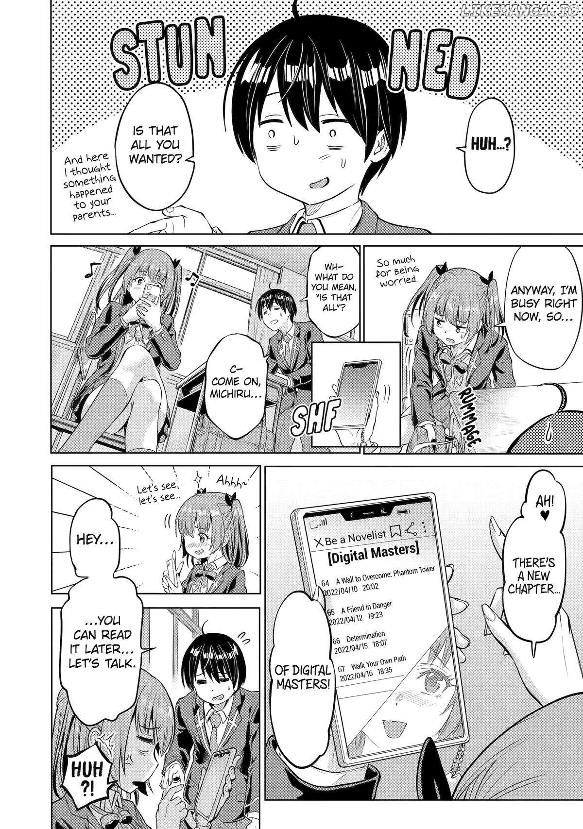 Koukousei WEB Sakka no Mote Seikatsu "Anta ga Kami Sakka na Wakenai desho" to Boku wo Futta Osananajimi ga Koukaishiteru kedo Mou Osoi Chapter 1 - page 14